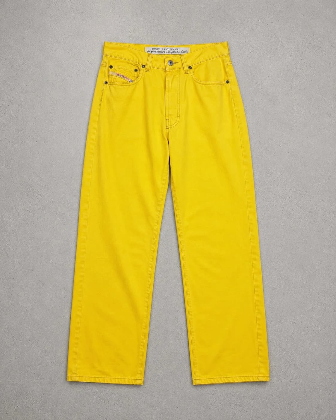 Jeans Diesel wide leg amarillo — foto 1