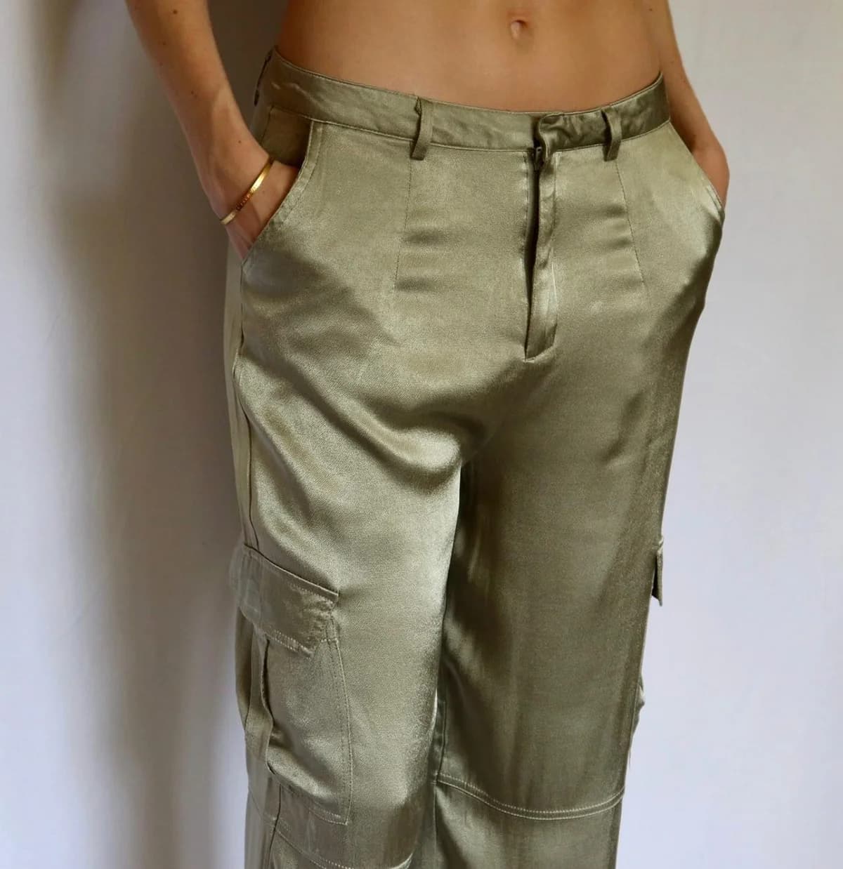 Pantalones Efecto Seda — foto 1