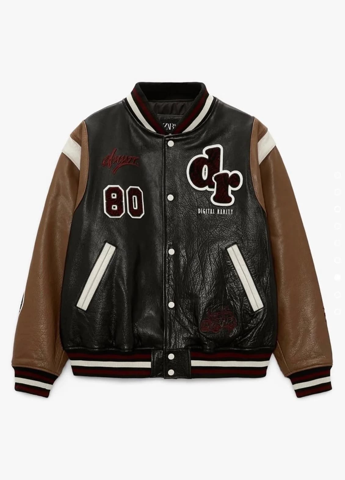 Usado por Manuel Arenas, CHAQUETA CUERO ZARA (RARE), talla XL