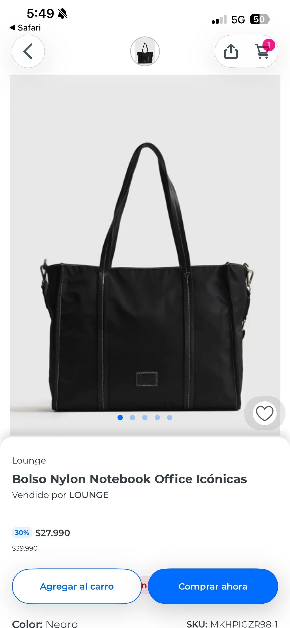 Bolso Notebook Lounge — foto 1