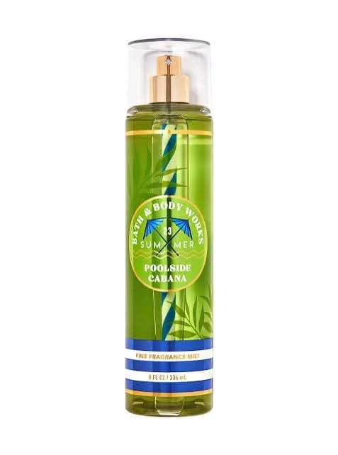 Usado por Catherine Silva, Body Mist Poolside Cabana, talla 236 ml