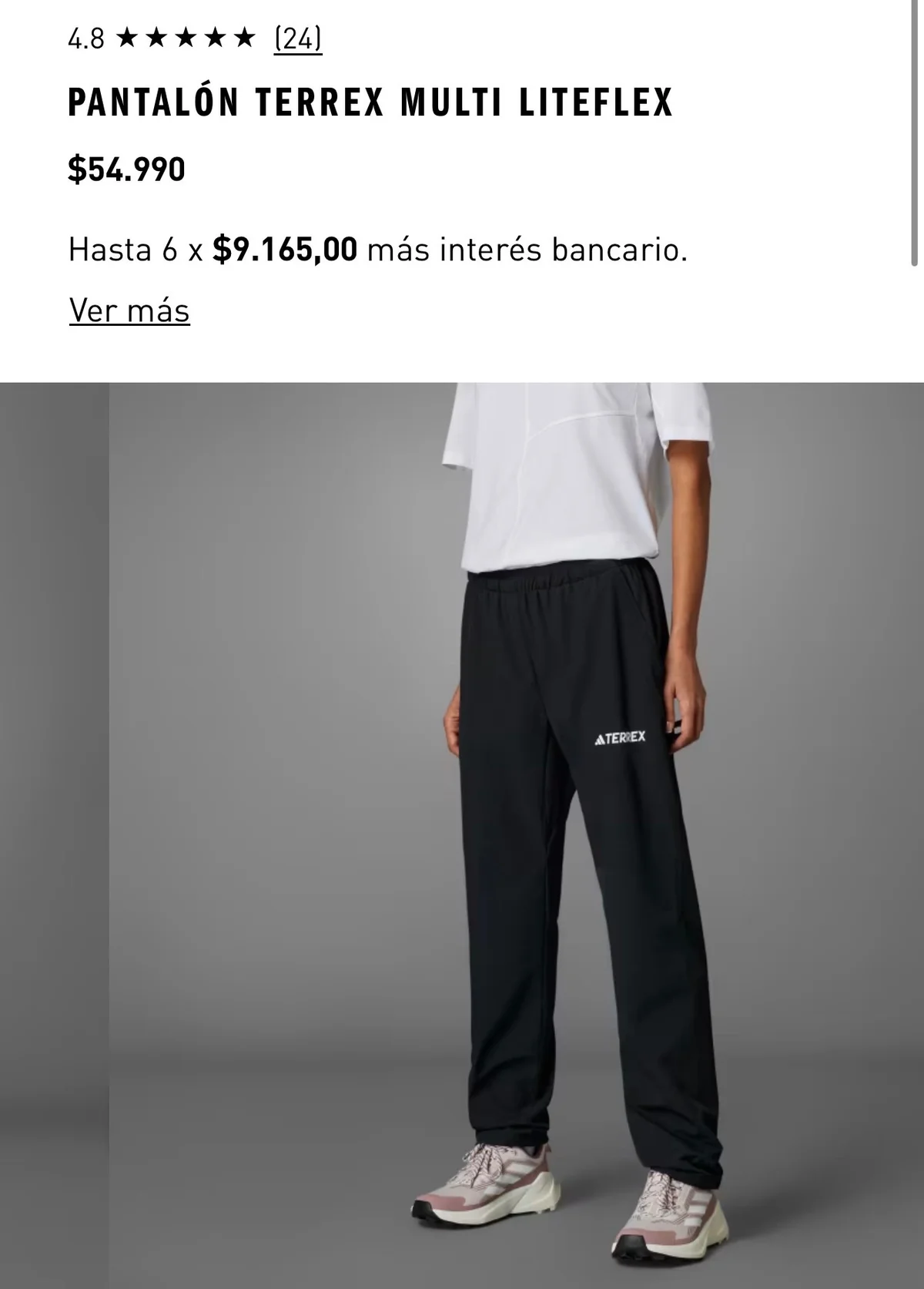 Usado por Arantxa Herrera, Pantalón Terrex, talla Xs