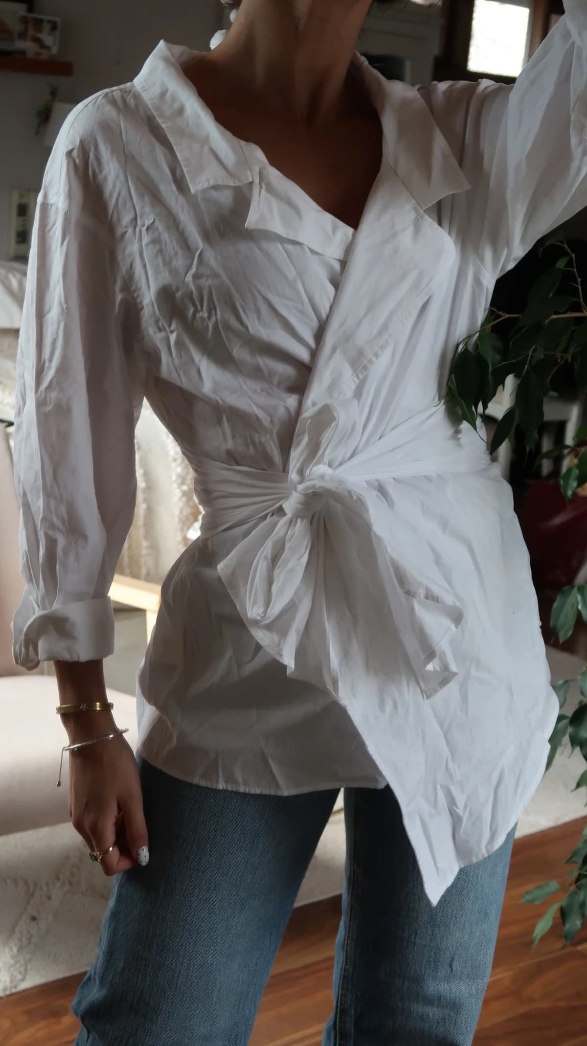Blusa cruzada