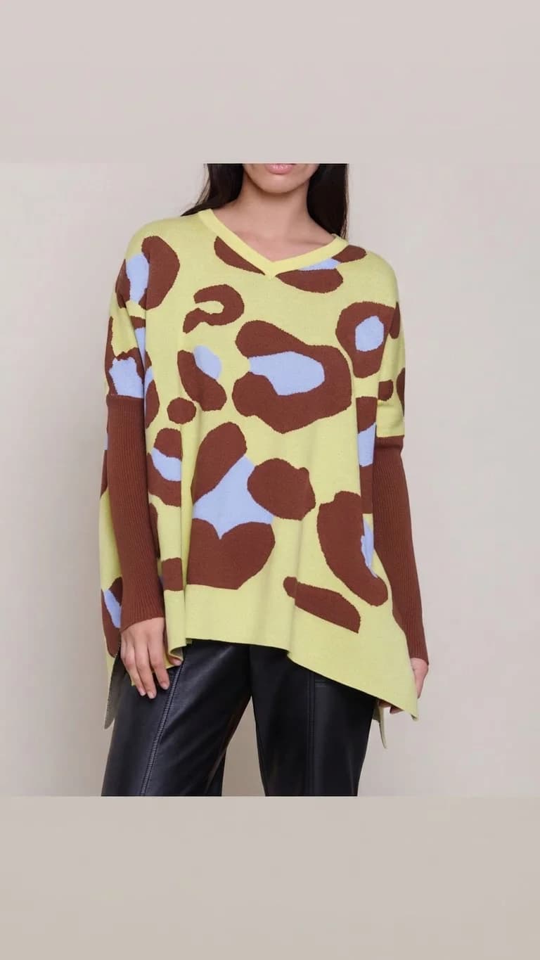 Usado por Andrea Ovalle, Chaleco overside. , talla Oversise