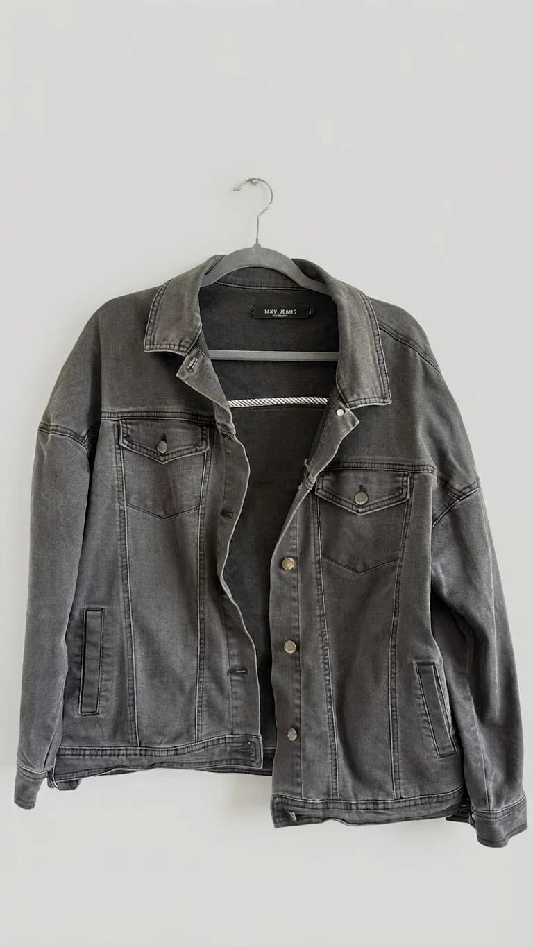 Chaqueta Jeans Verano Negra