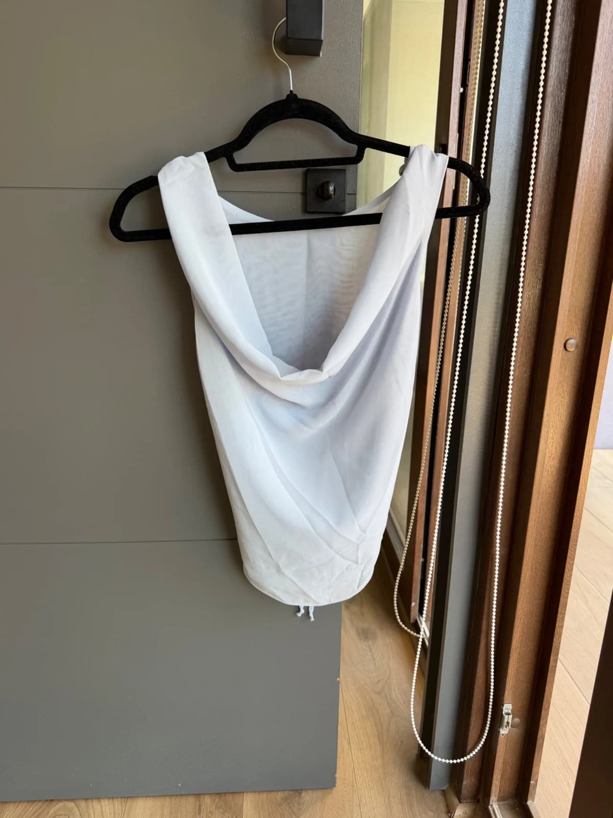 Usado por Paula Pinto, Top celeste, talla S