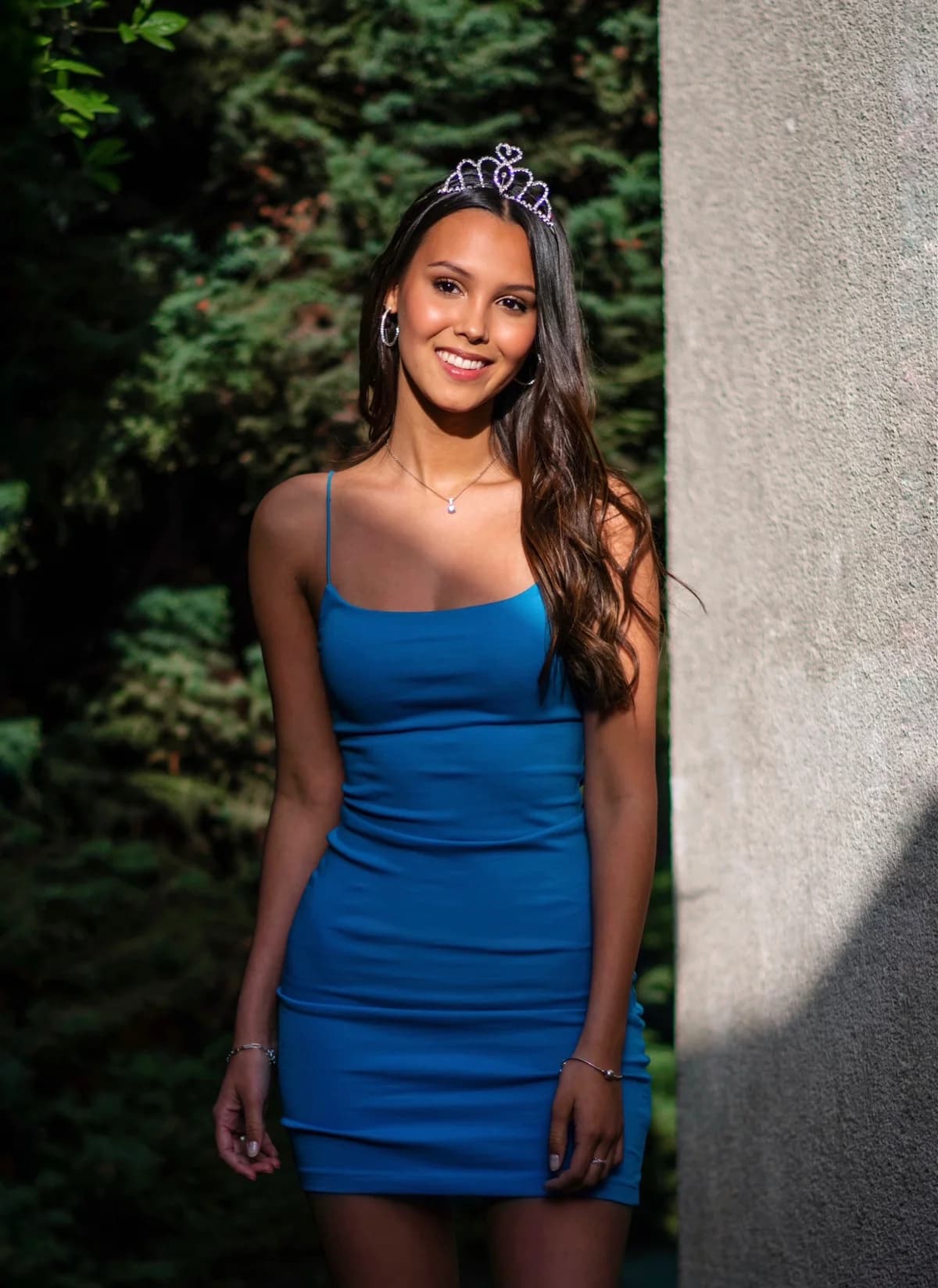 Vestido mini azul