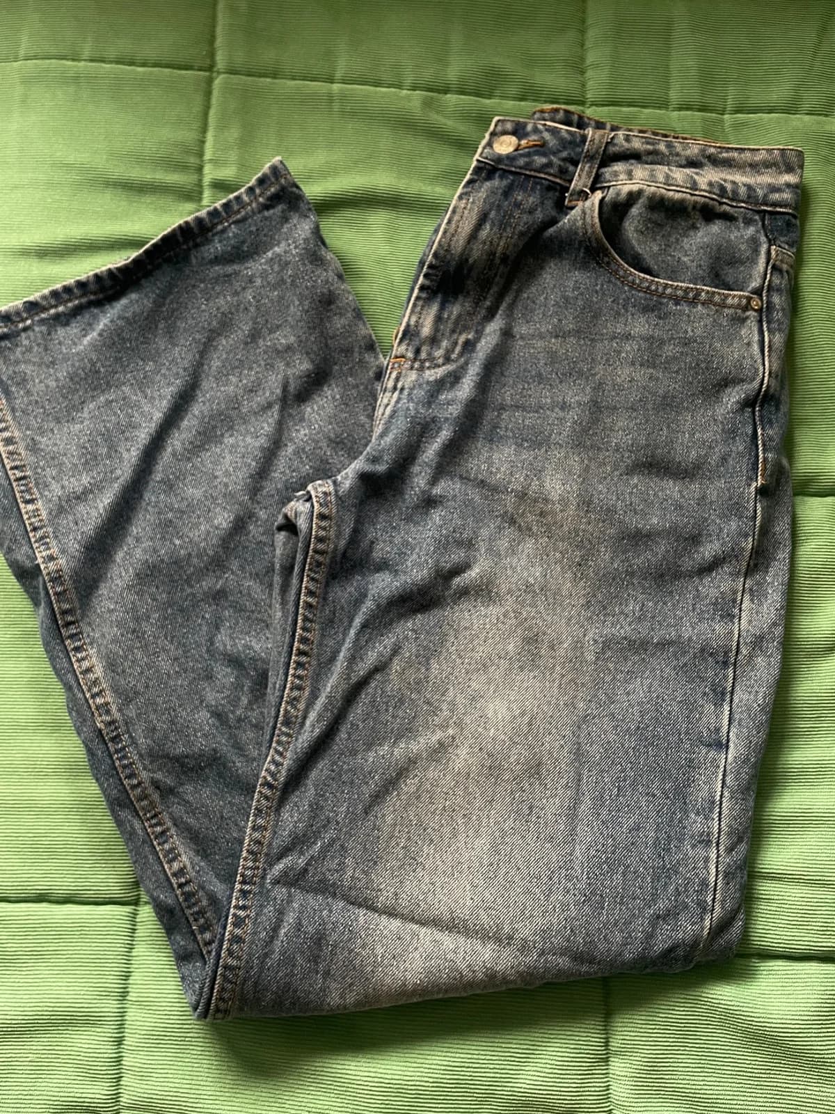 Usado por Amanda Galaz, Jeans wide leg, talla 36