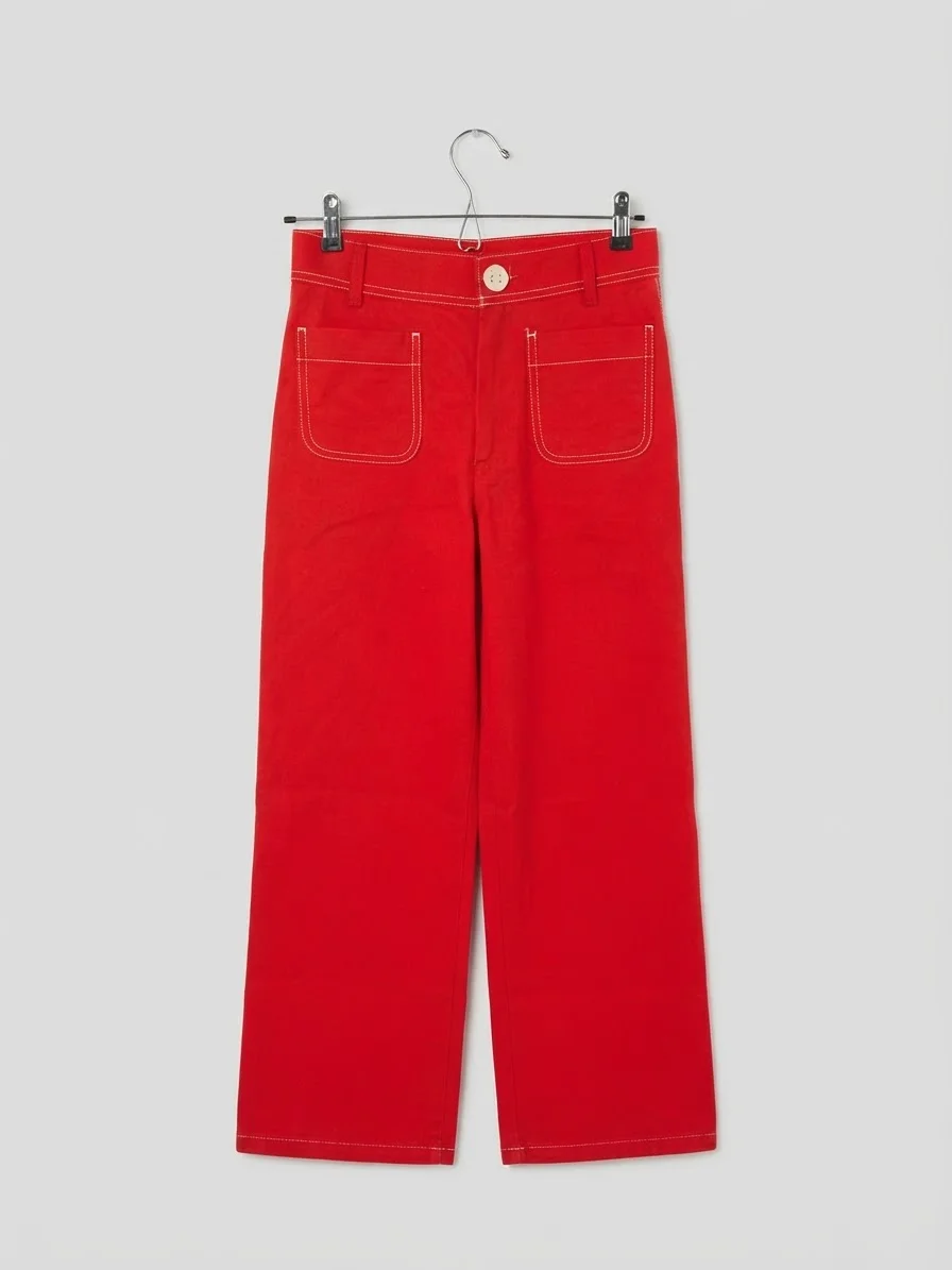 Usado por Closet de Pintando un Rato, Pantalón rojo Zara, talla S