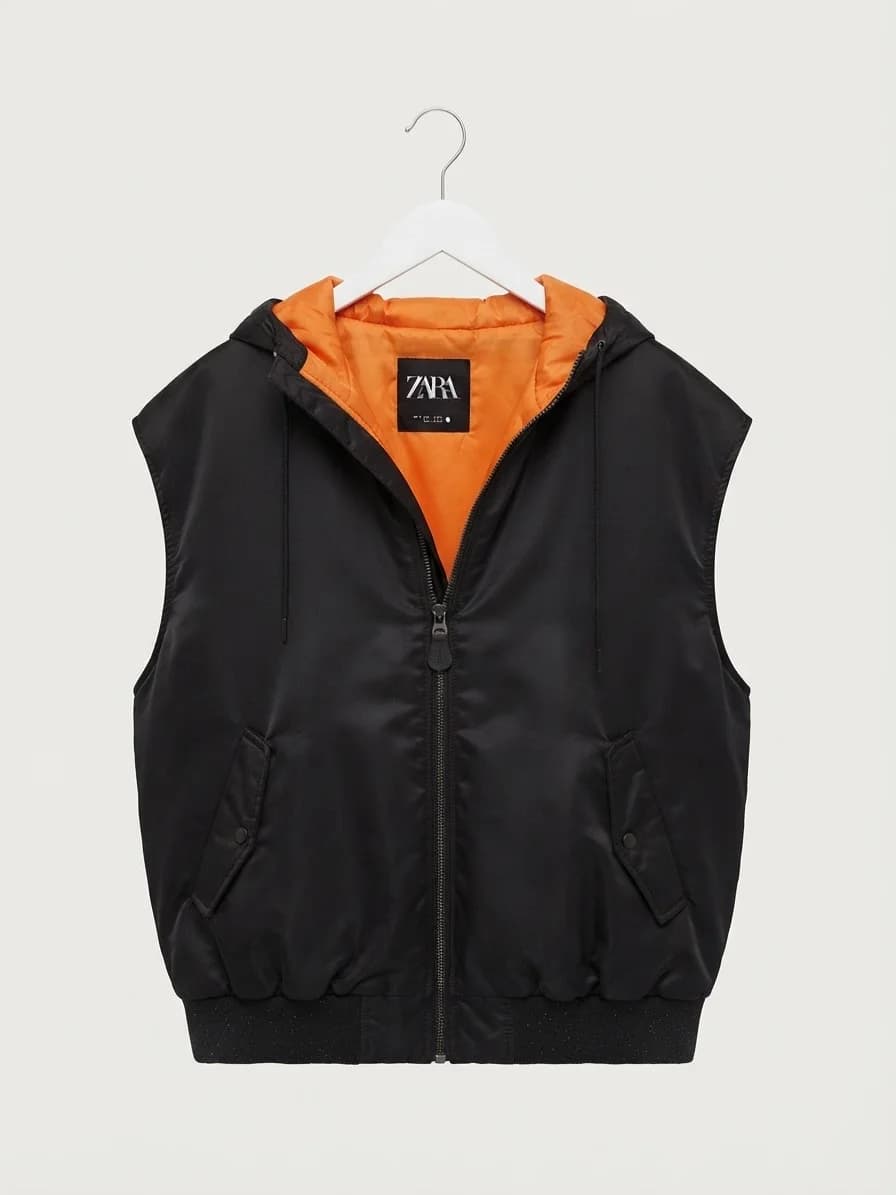 Usado por María José Muñoz, Parka sin mangas bomber, talla L