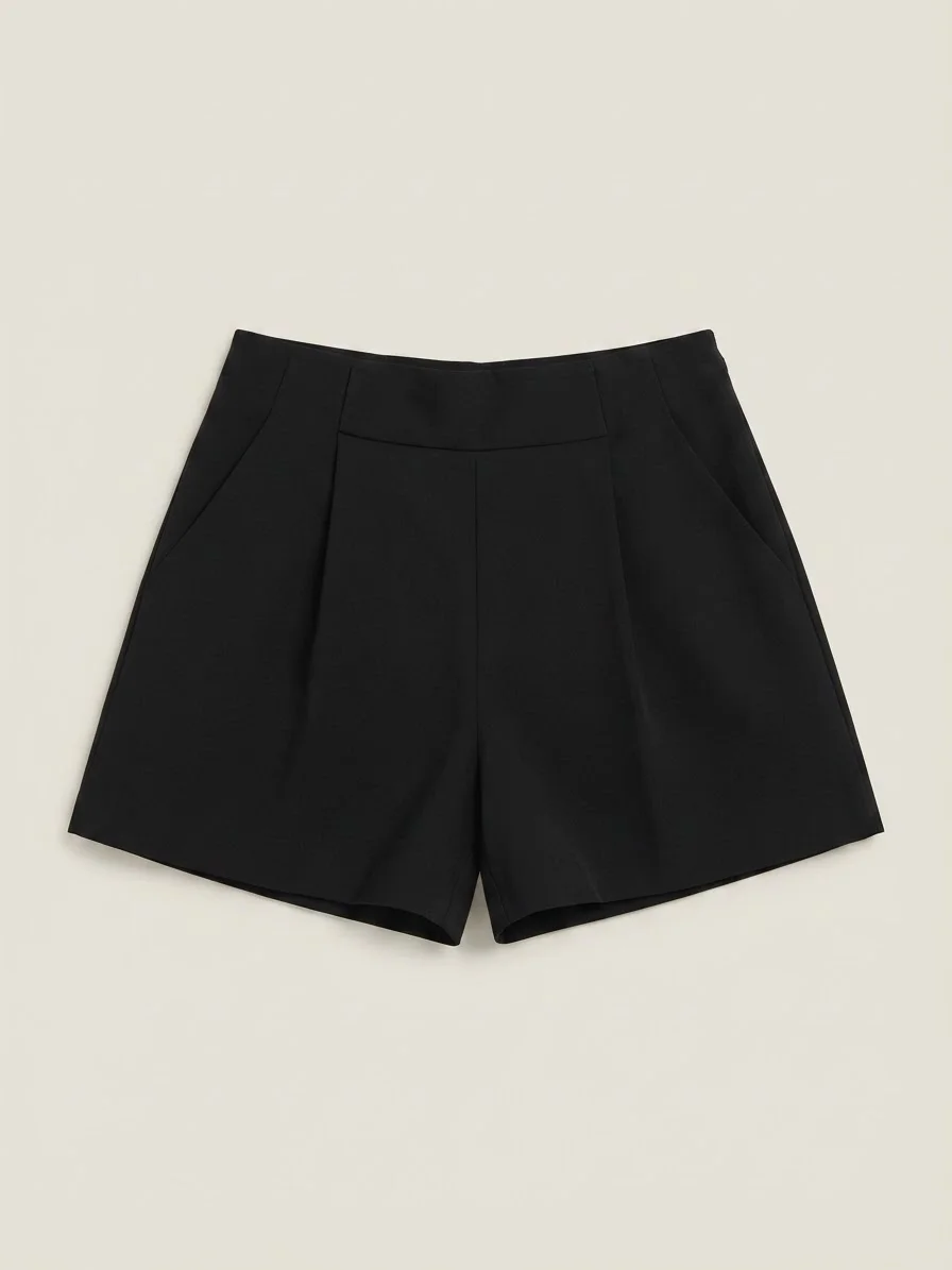 Usado por amanda l, Short Zara Sastrero Negro, talla S
