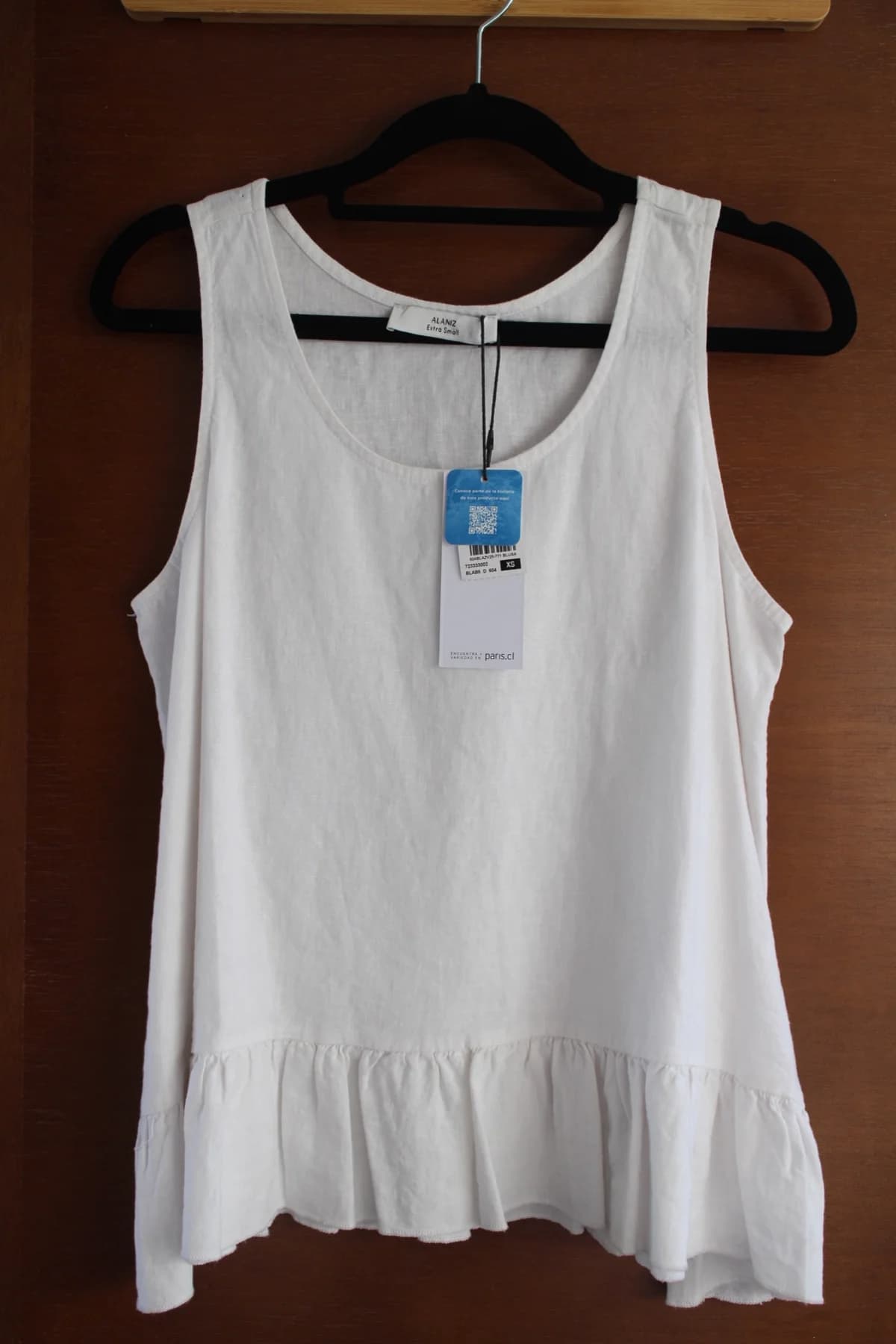 Usado por Micaella Norambuena, Polera lino, talla Xs