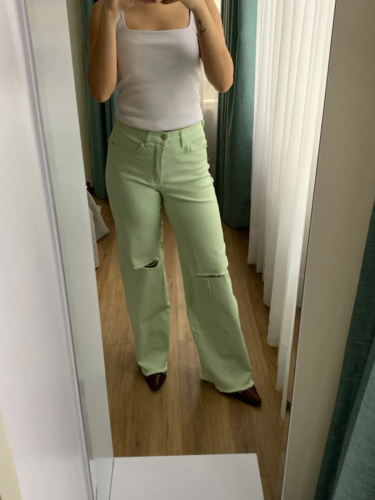 Usado por Victoria Bascuñán, Pantalones Wide Leg, talla 34