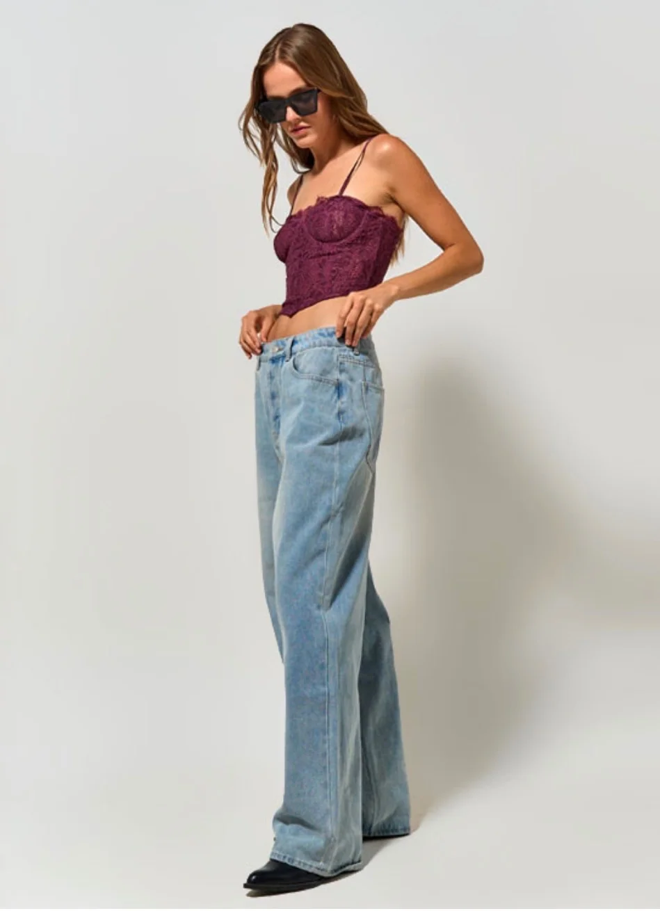 Usado por Anyela , Top Corset encaje , talla L