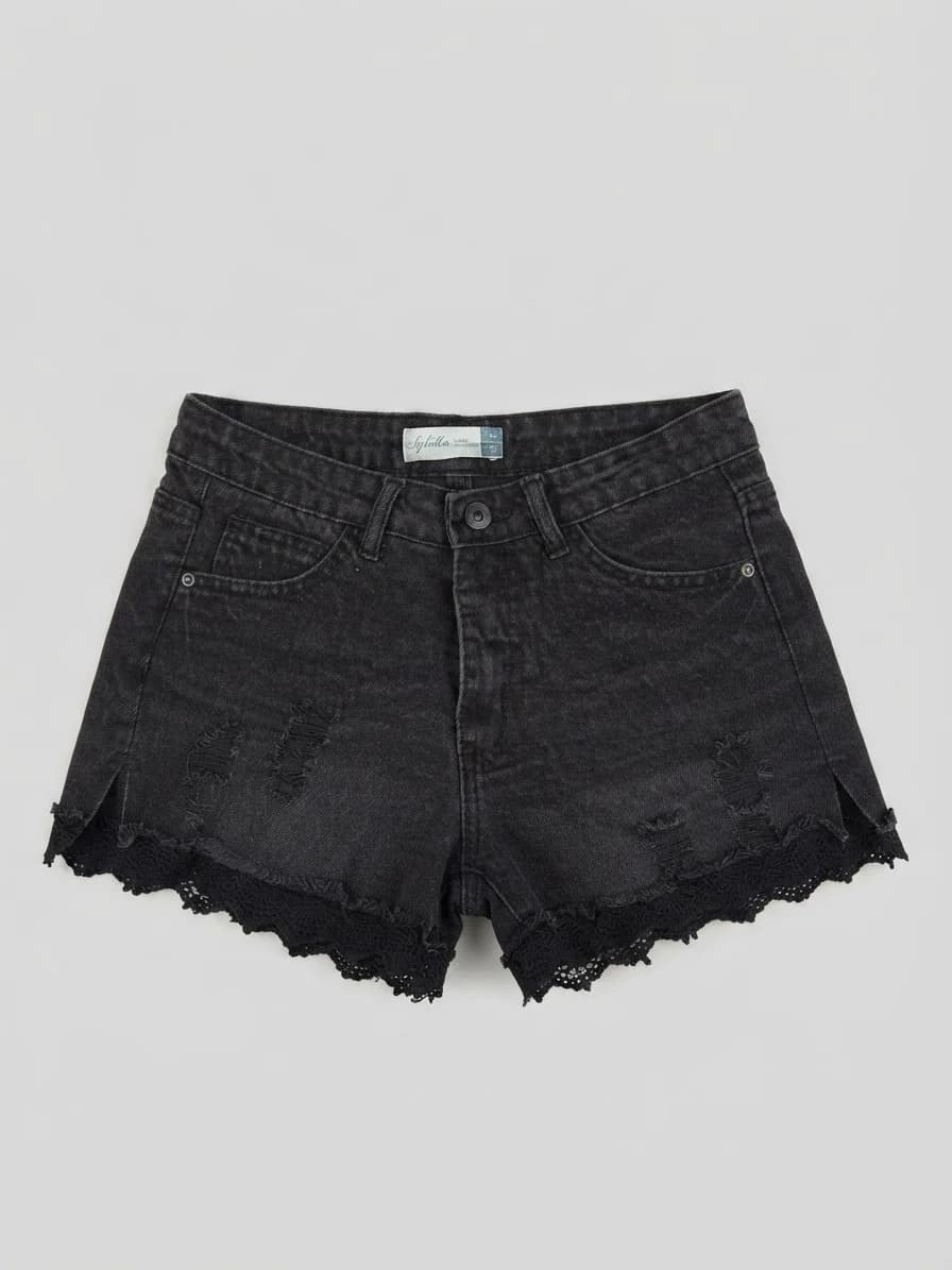 Usado por Monse Carmona, Short negro Sybilla, talla 36