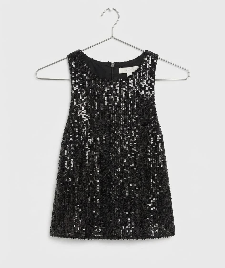 Usado por Camila Gracia, Top lentejuelas, talla S
