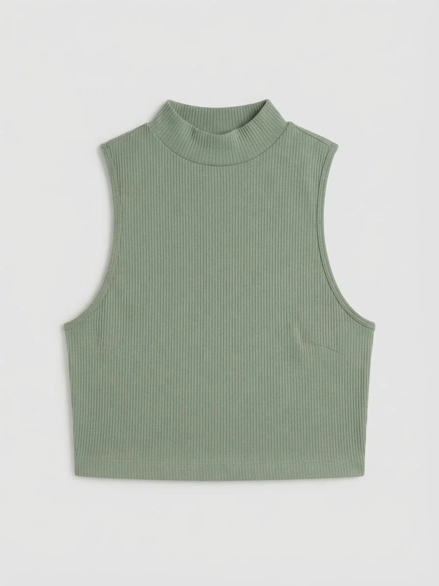 Usado por María Jesús Medina Peters, Polera halter verde, talla S