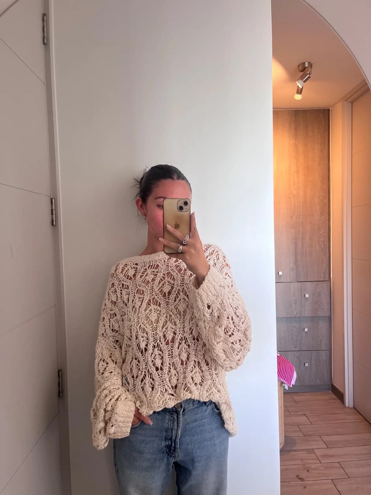 Usado por Antonia Camargo, Chalequito tejido Zara talla M, talla M