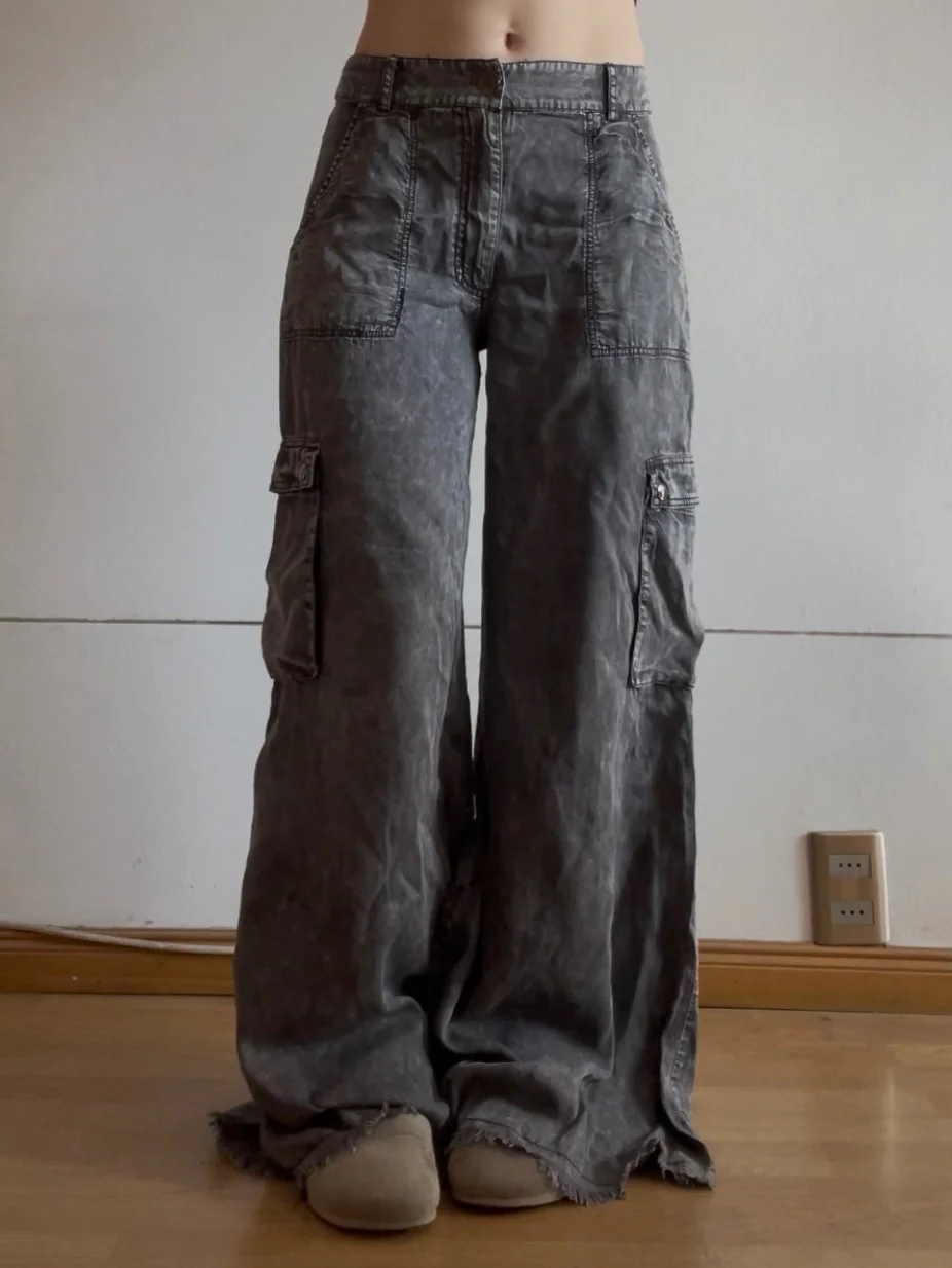 Usado por Pía Garrido, Pantalón wide leg, talla S