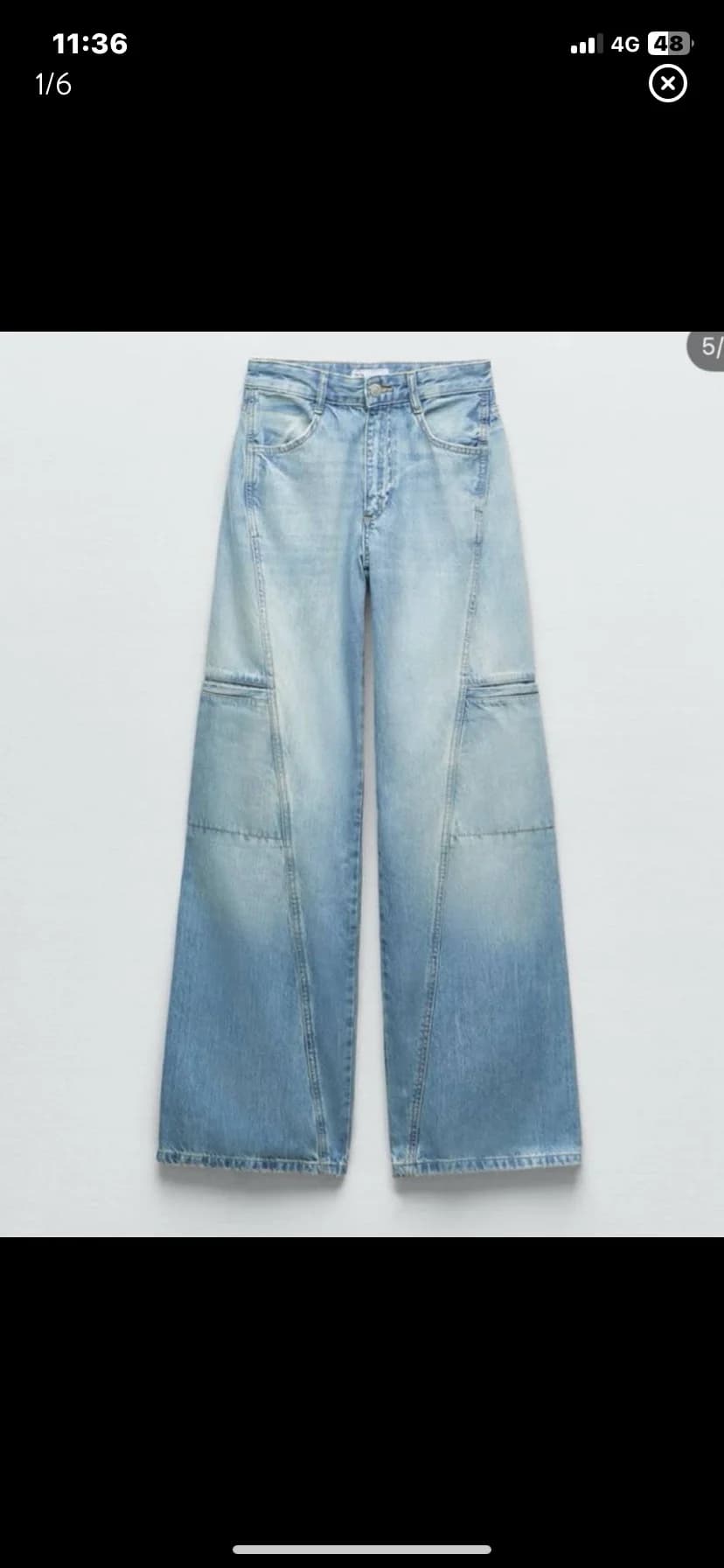 Usado por Antonia Tapia, Pantalon Zara, talla 34