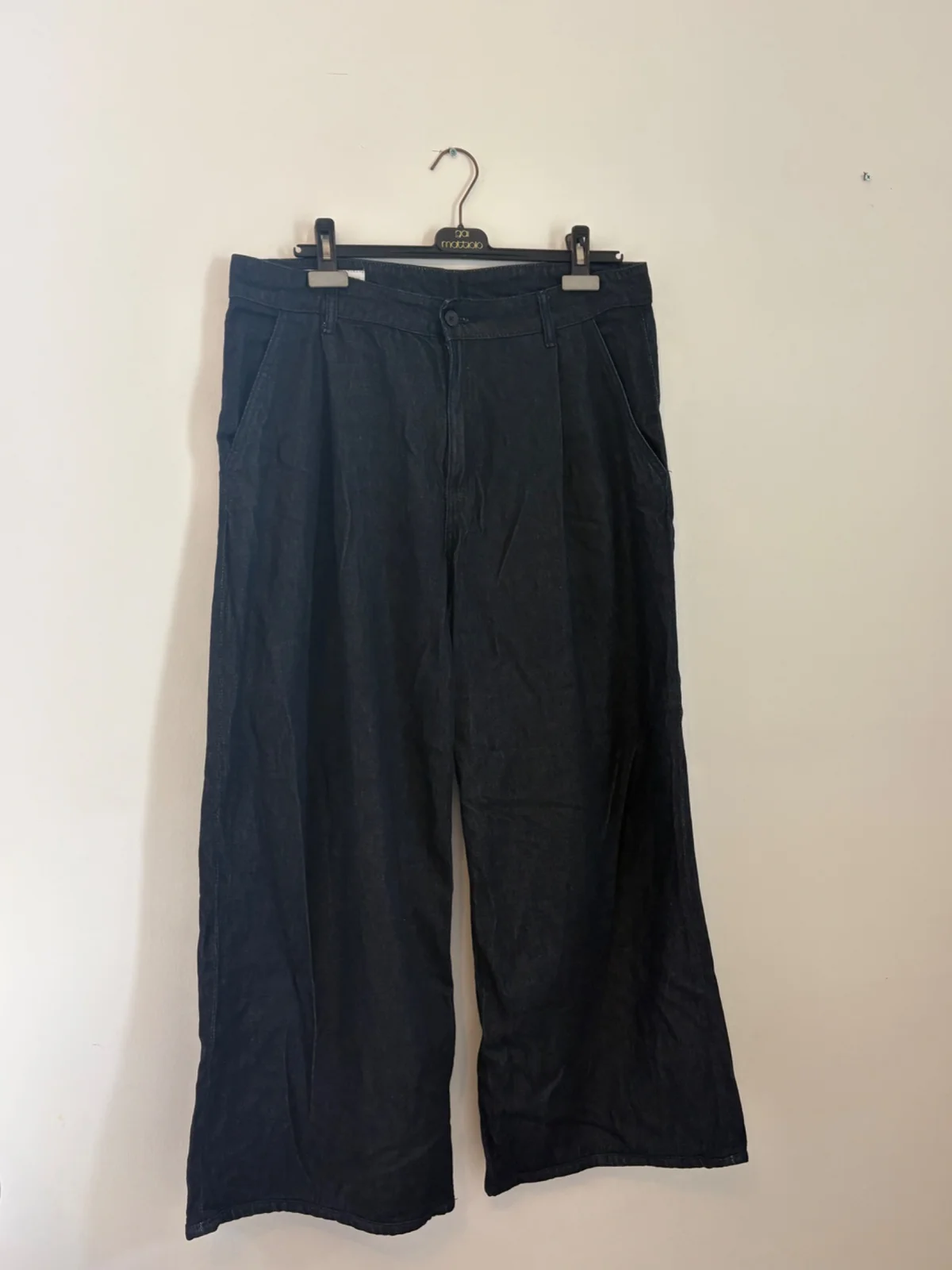 Usado por Sofia Marti, Jeans azules wide leg, talla 42