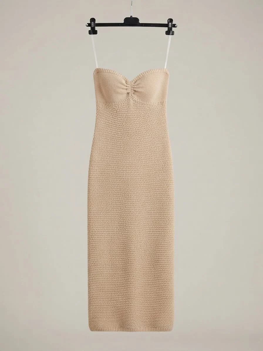 Usado por Isidora Aguilera , Vestido tejido Sybilla, talla S