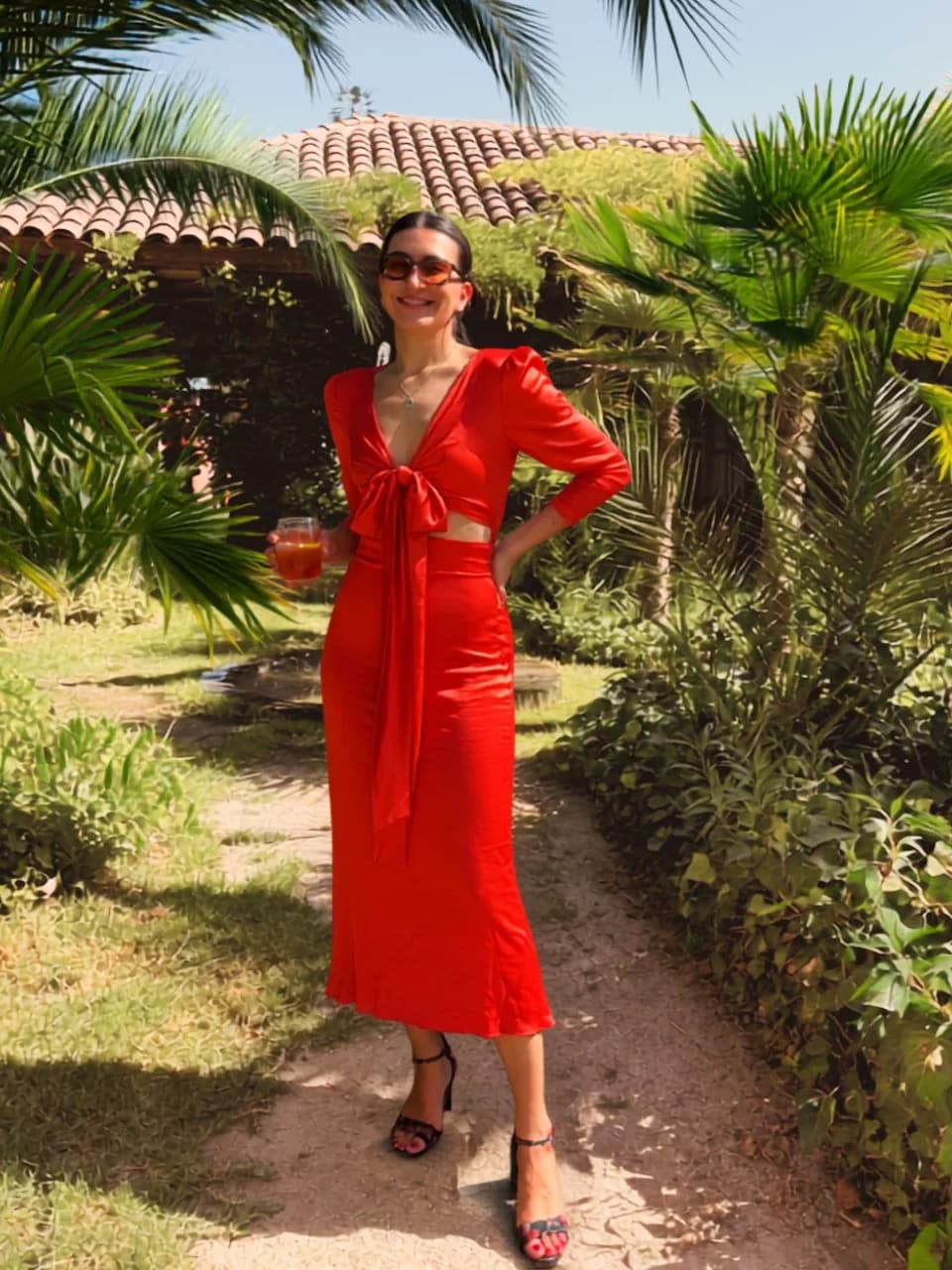 Usado por Daniela Pimentel, Vestido de cóctel Cardié, talla XS
