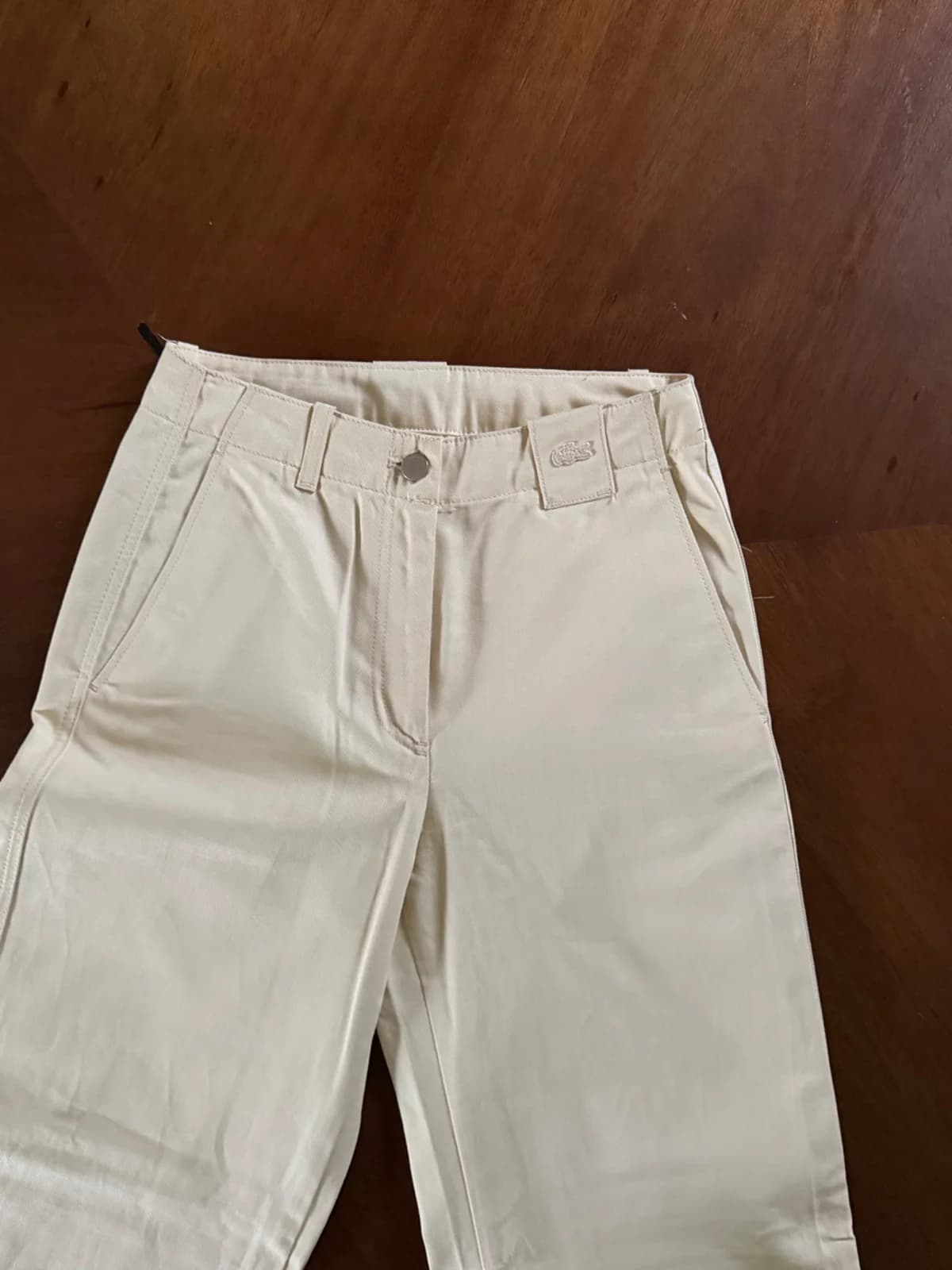 Pantalones Lacoste Crema