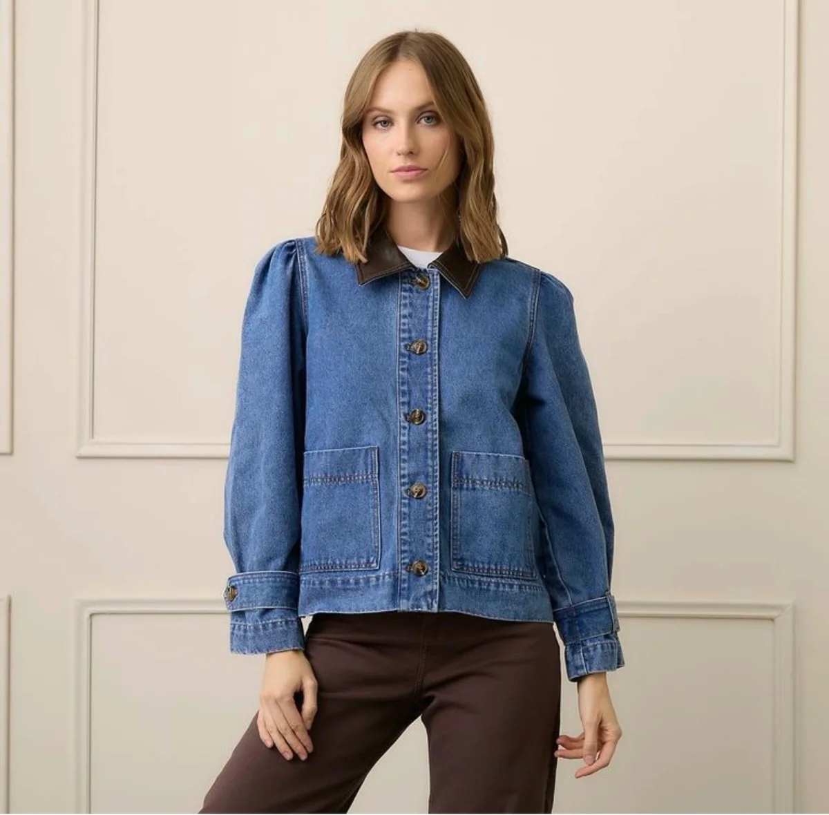 Usado por Trinidad Martinez, Chaqueta Jeans , talla S