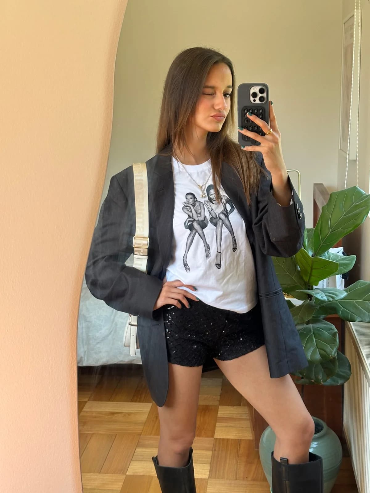 Microshort lentejuela