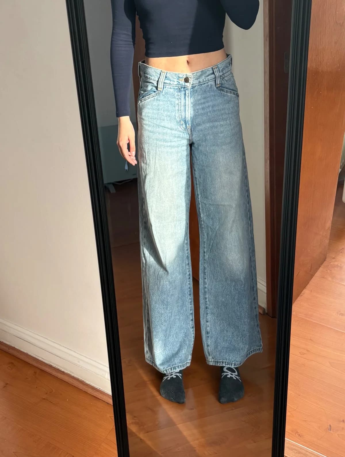 Usado por Ambar Ignacia , ‘94 Baggy Wide Leg , talla 26