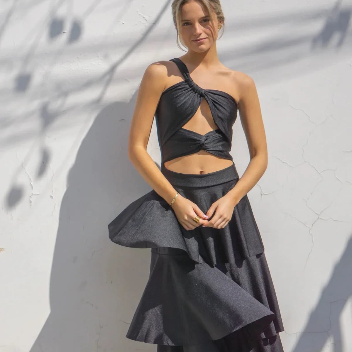 Usado por Francisca Molina, Vestido negro , talla M