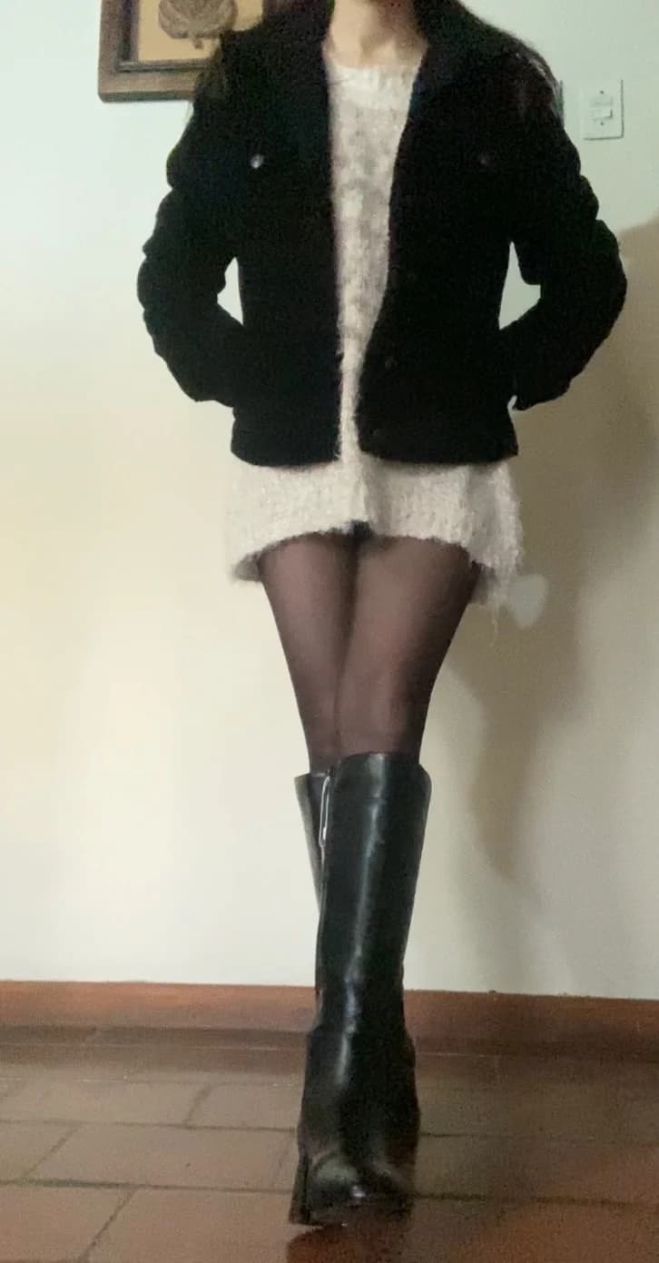 Chaqueta corduroy negra forrada chiporro — foto 1