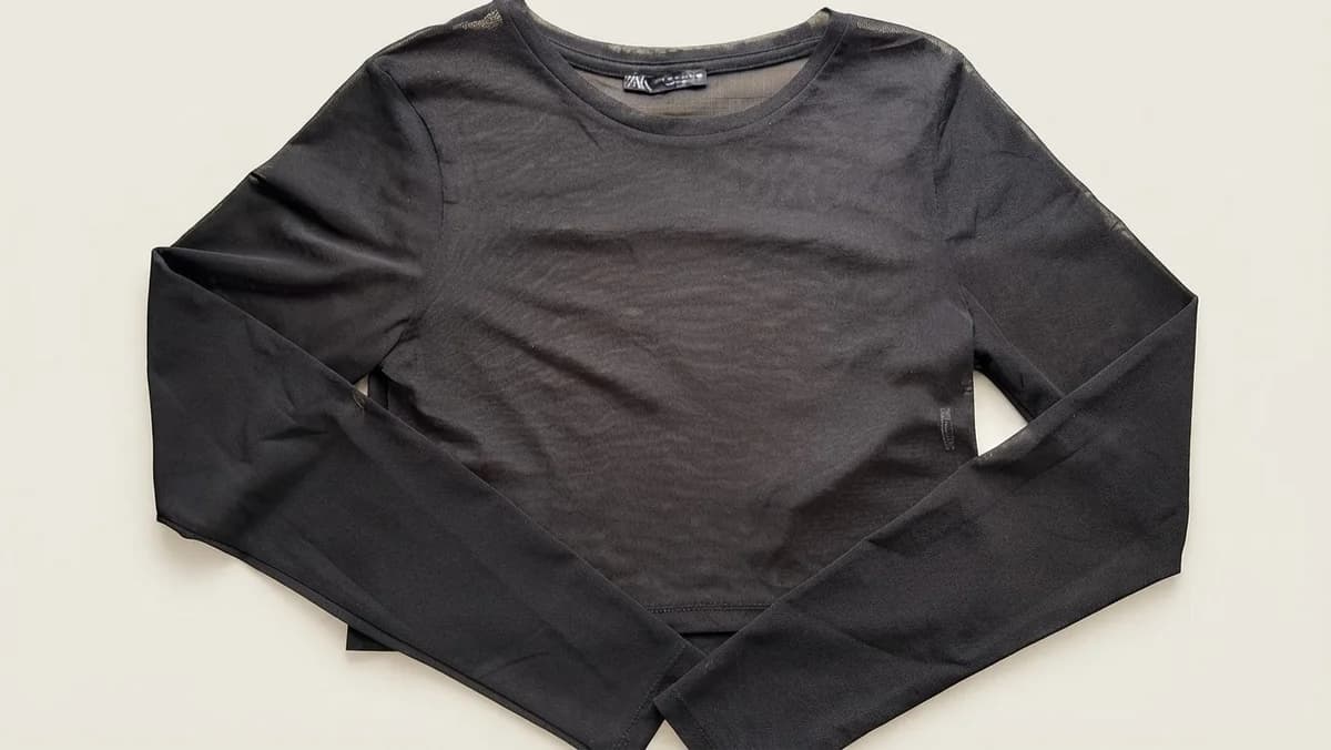 Usado por Consuelo Cárdenas , Top Transparente, talla S