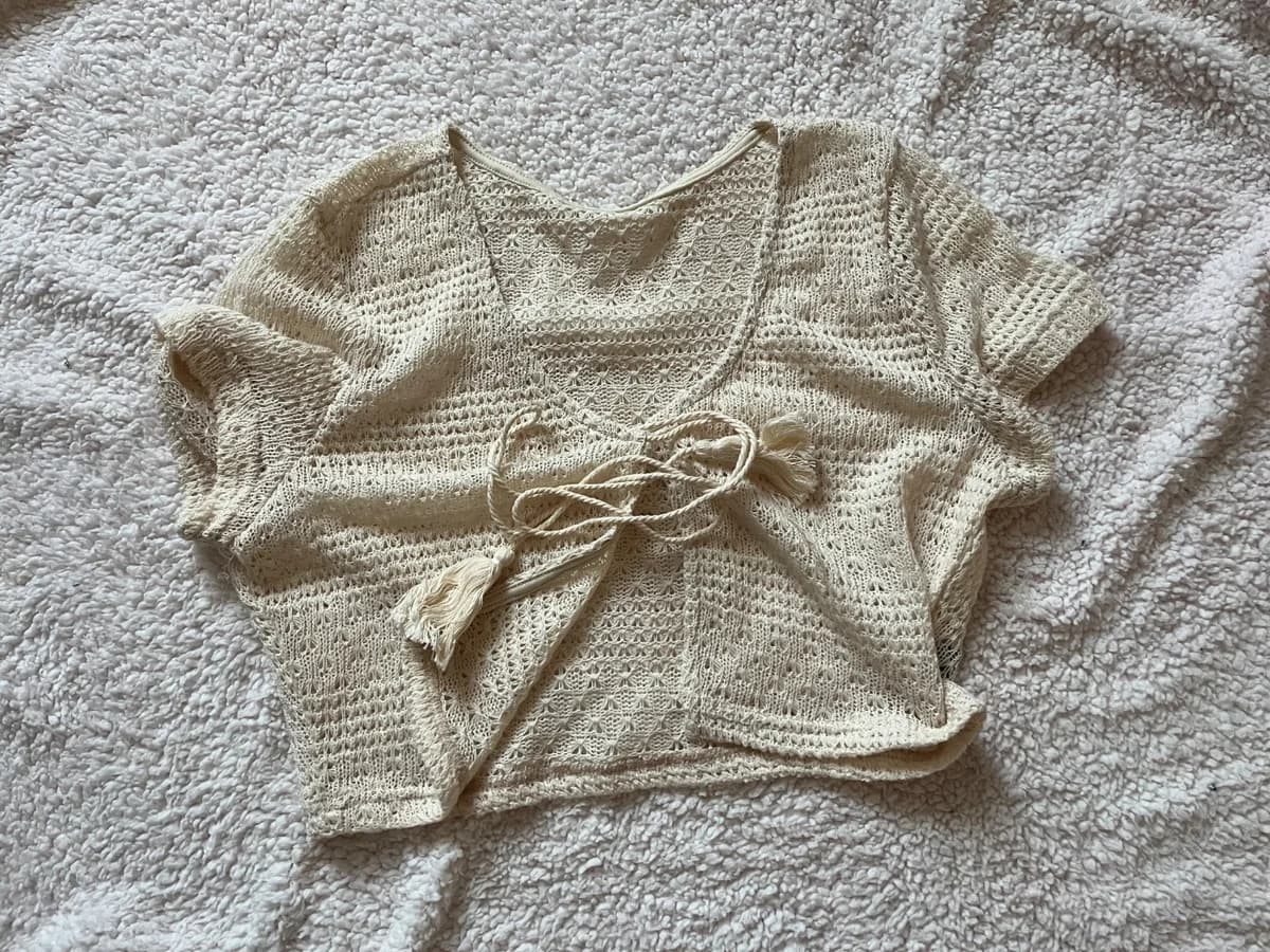 Usado por Valentina Barra, Vest tejido, talla S