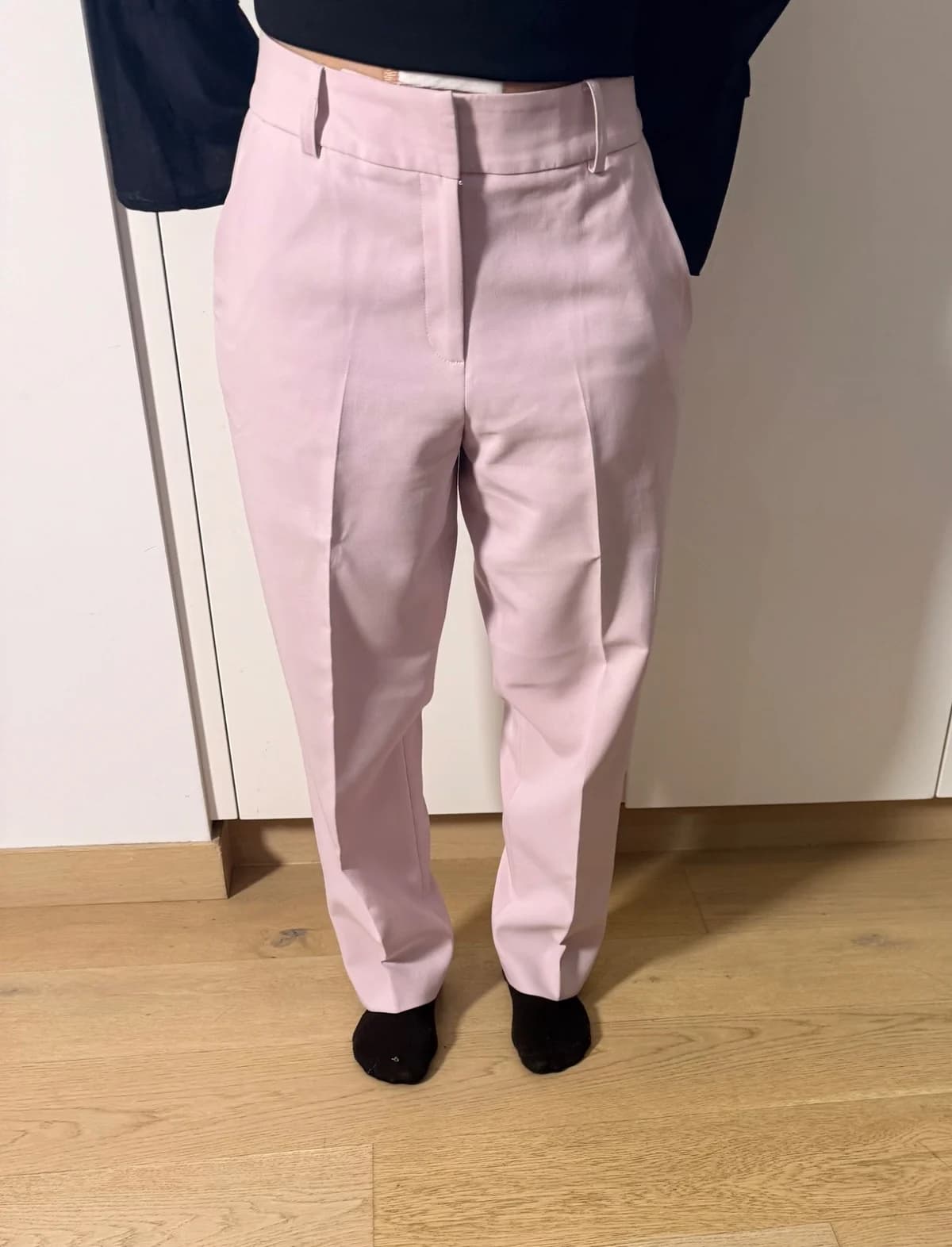 Usado por Catalina Eugenia Lozano Asfura, Pantalón formal Liola rosado palo, talla 40