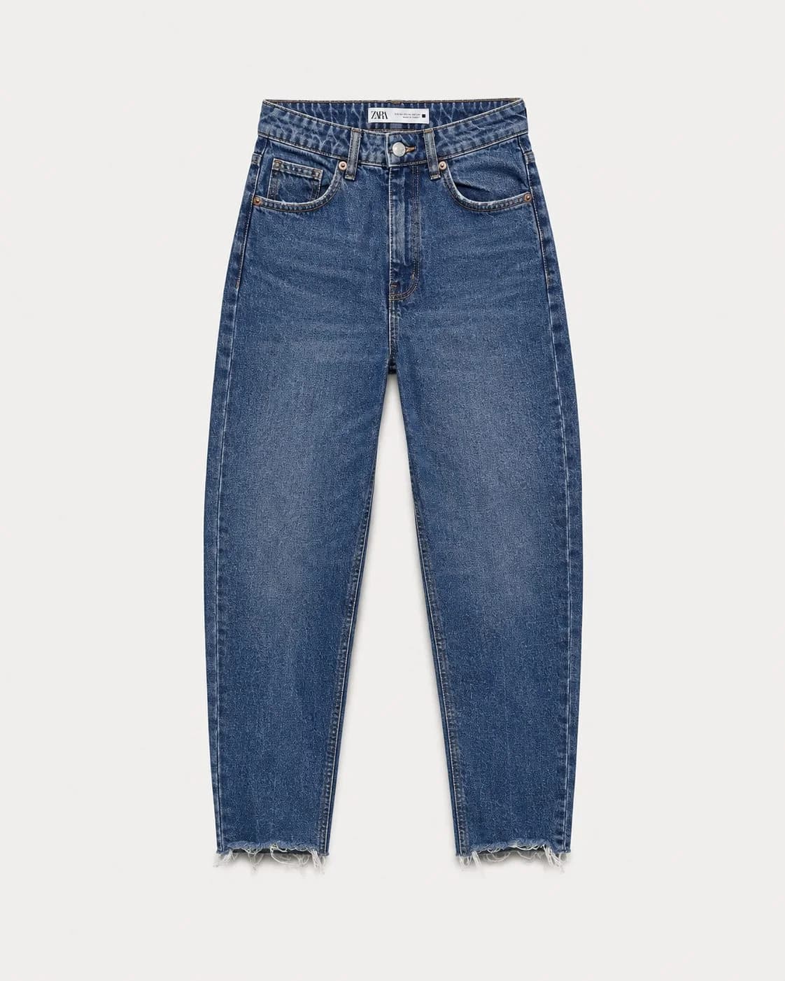Usado por Fernanda Gonzalez, Mom jeans Zara, talla 34