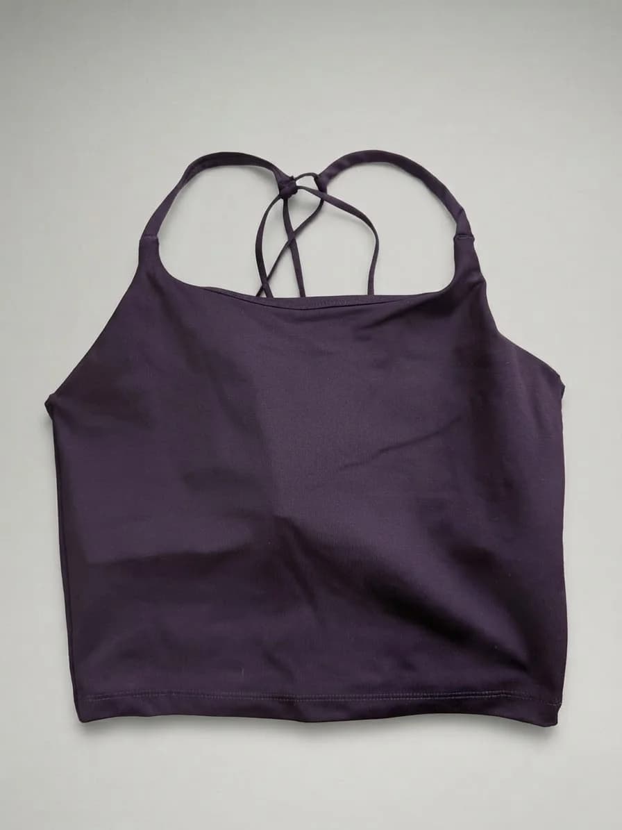 Usado por mariajosé mujica pironi, Top deportivo morado, talla S