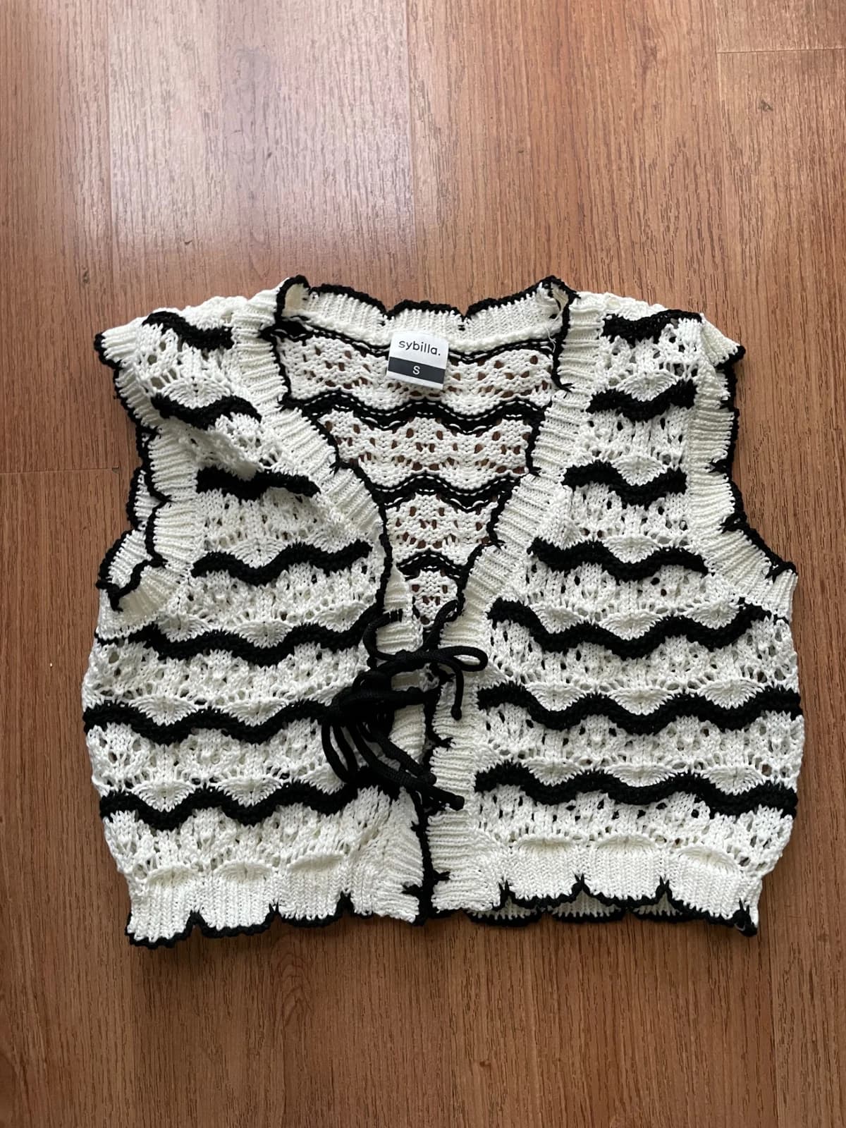 Usado por Cata Pilleux , Vest tejido , talla S