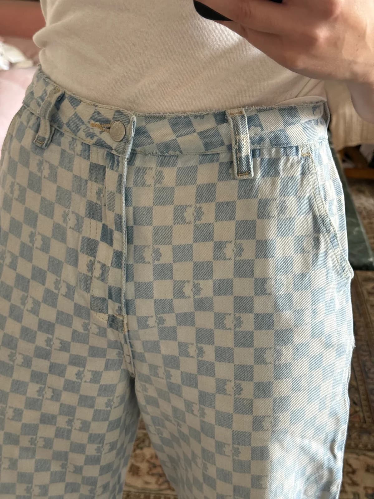 Jeans chess flores — foto 1