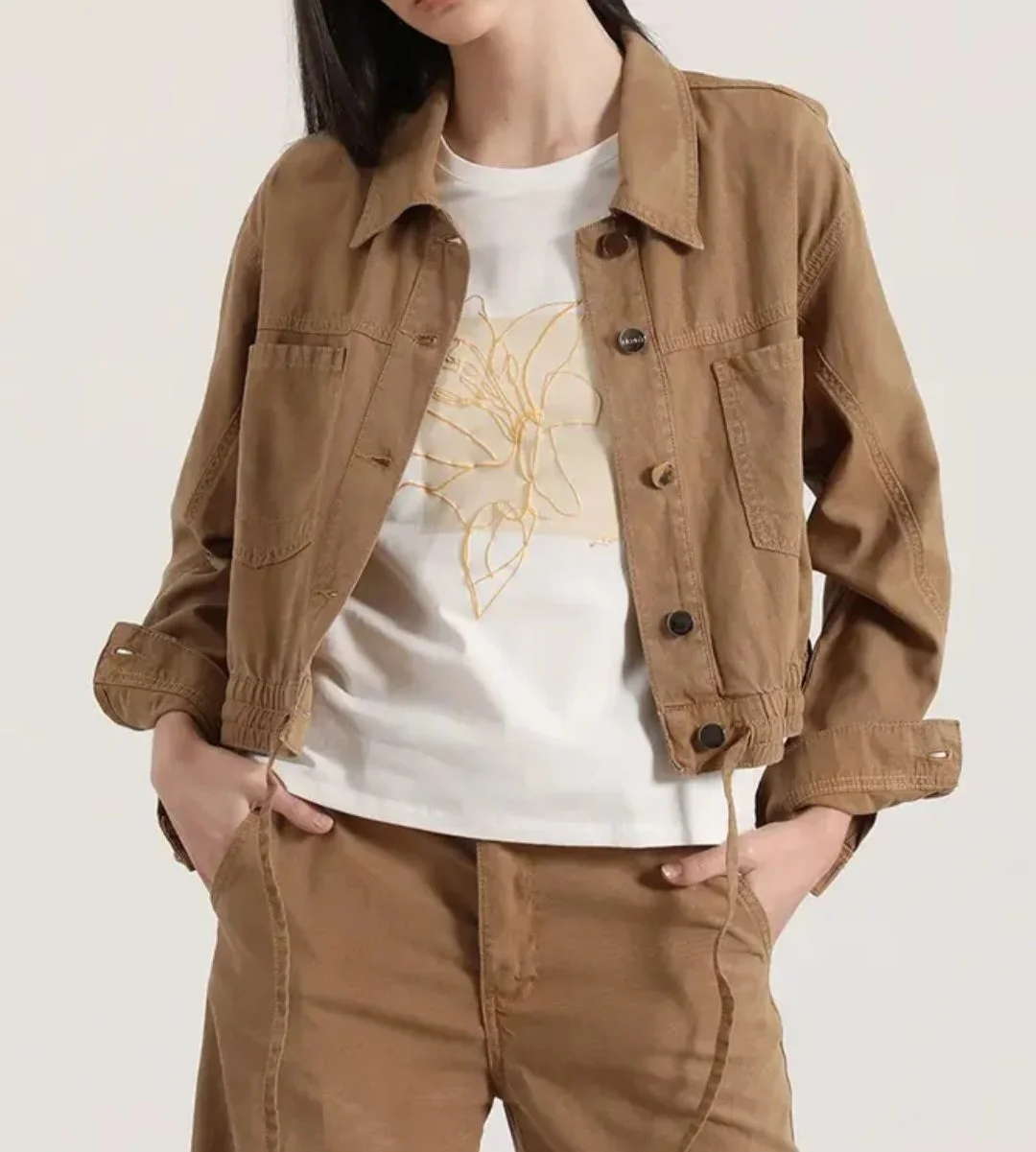 Usado por Carolina Navarro Monsálvez, Chaqueta lino , talla S