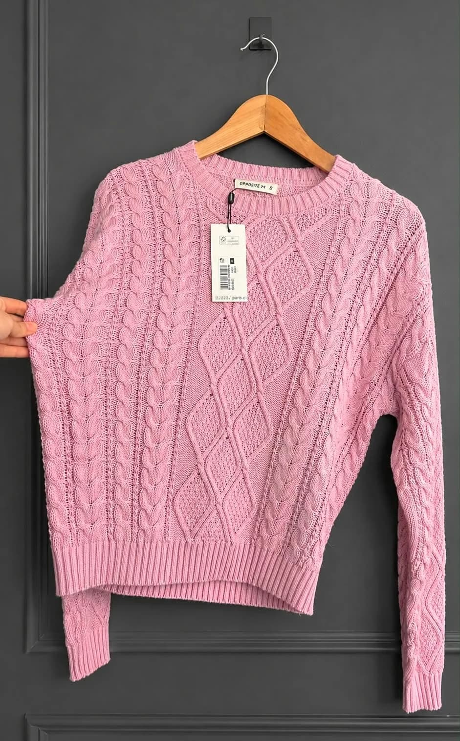 Usado por Constanza Carrasco, Sweater opposite nuevo 100% algodón, talla S