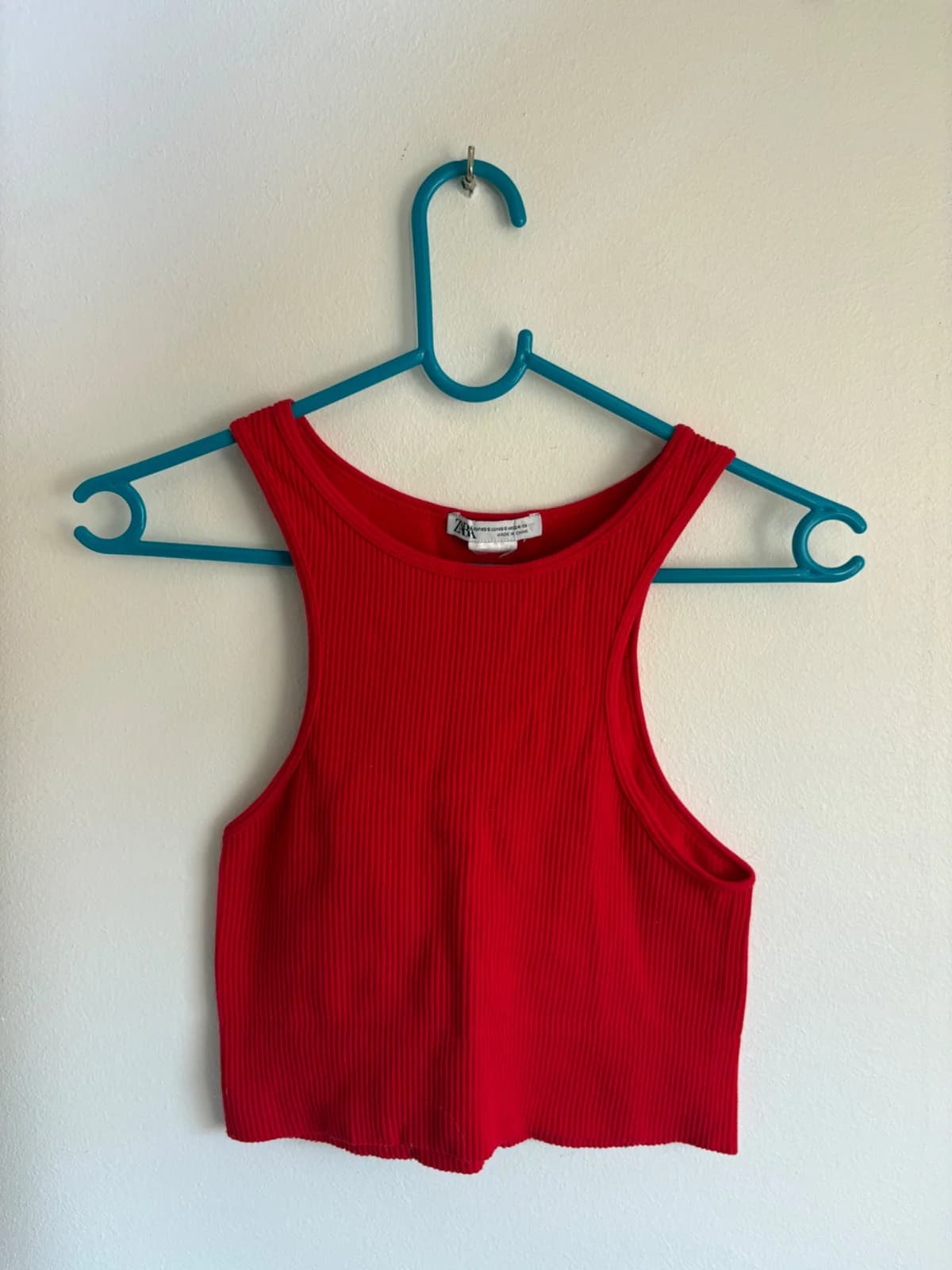 Top Zara rojo