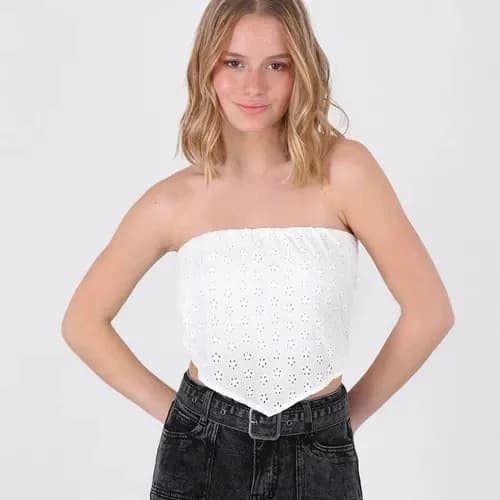 Usado por Amanda Vergara, top raindoor, talla S