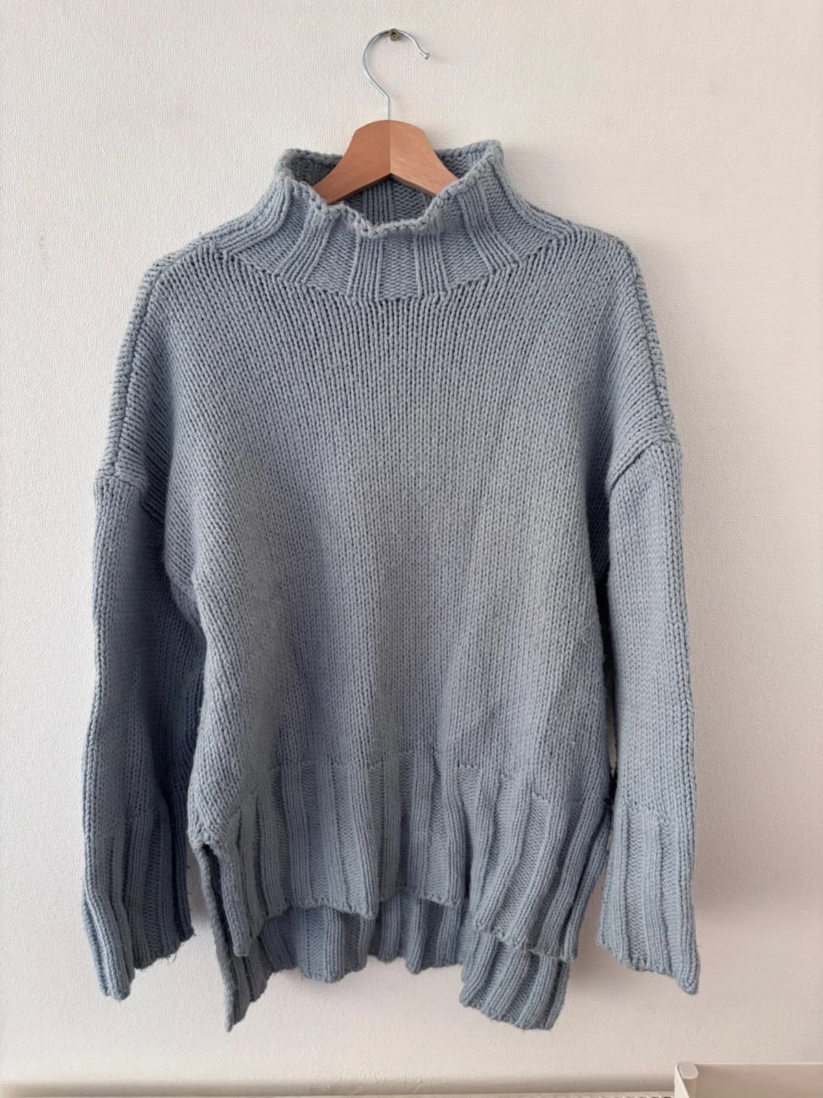 Chaleco celeste con cuello — foto 1