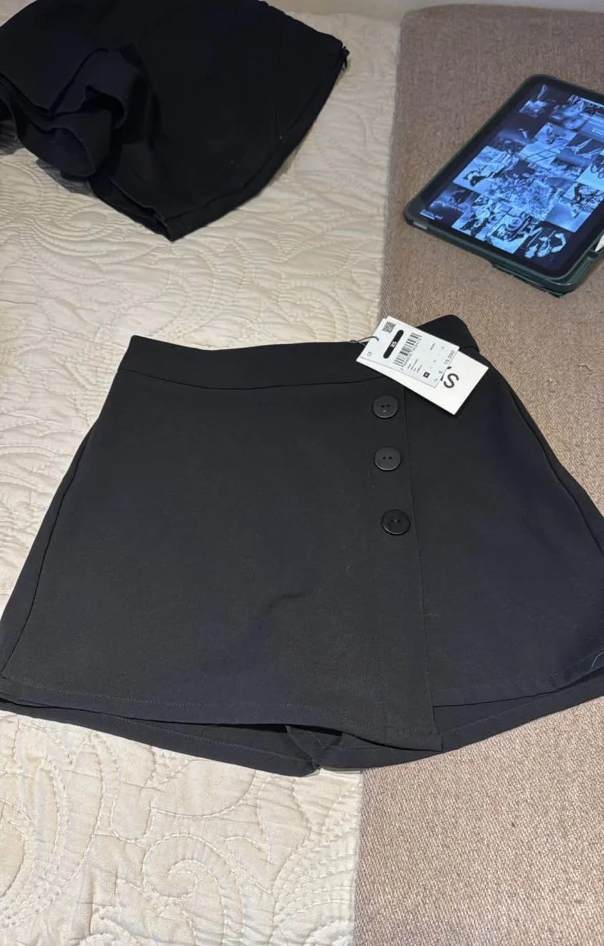 Usado por María Paz de Pablo, Short falda , talla Xs