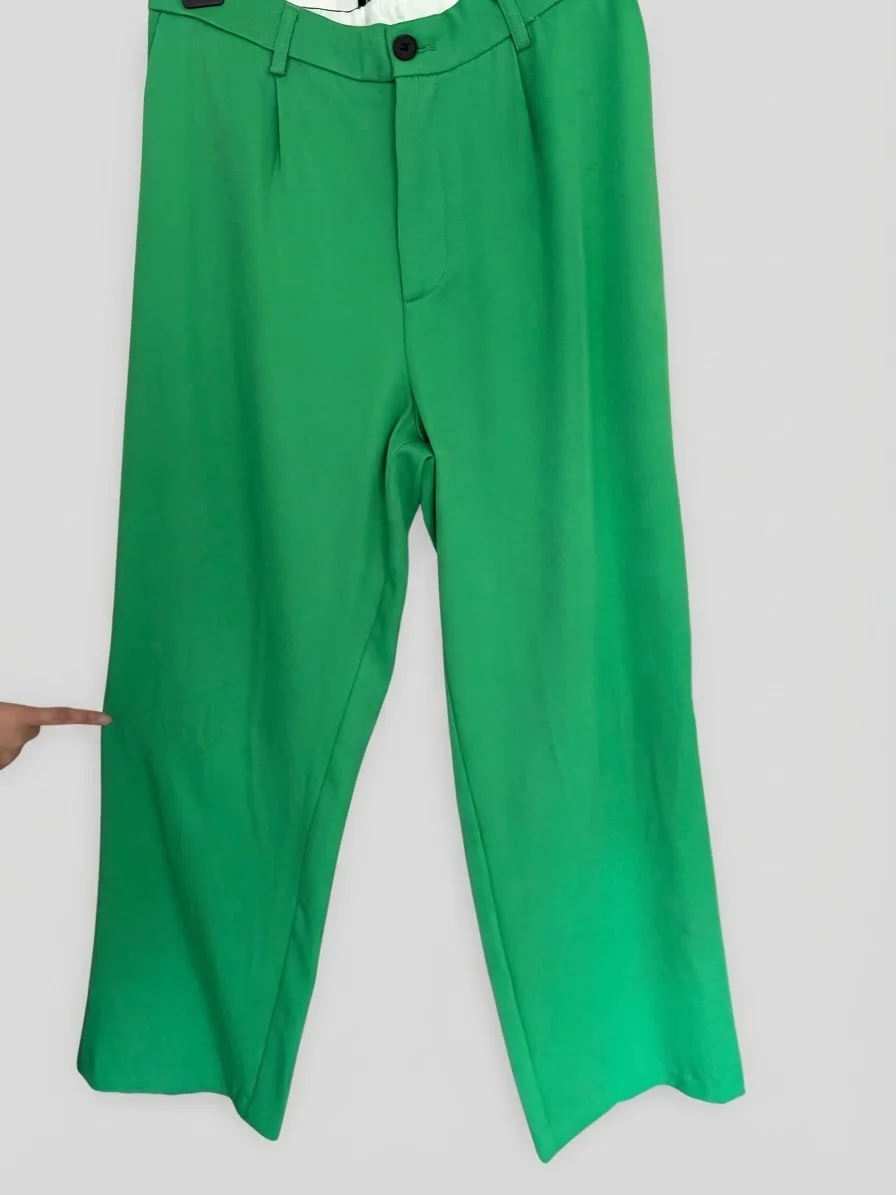 Pantalón de tela Verde — foto 1