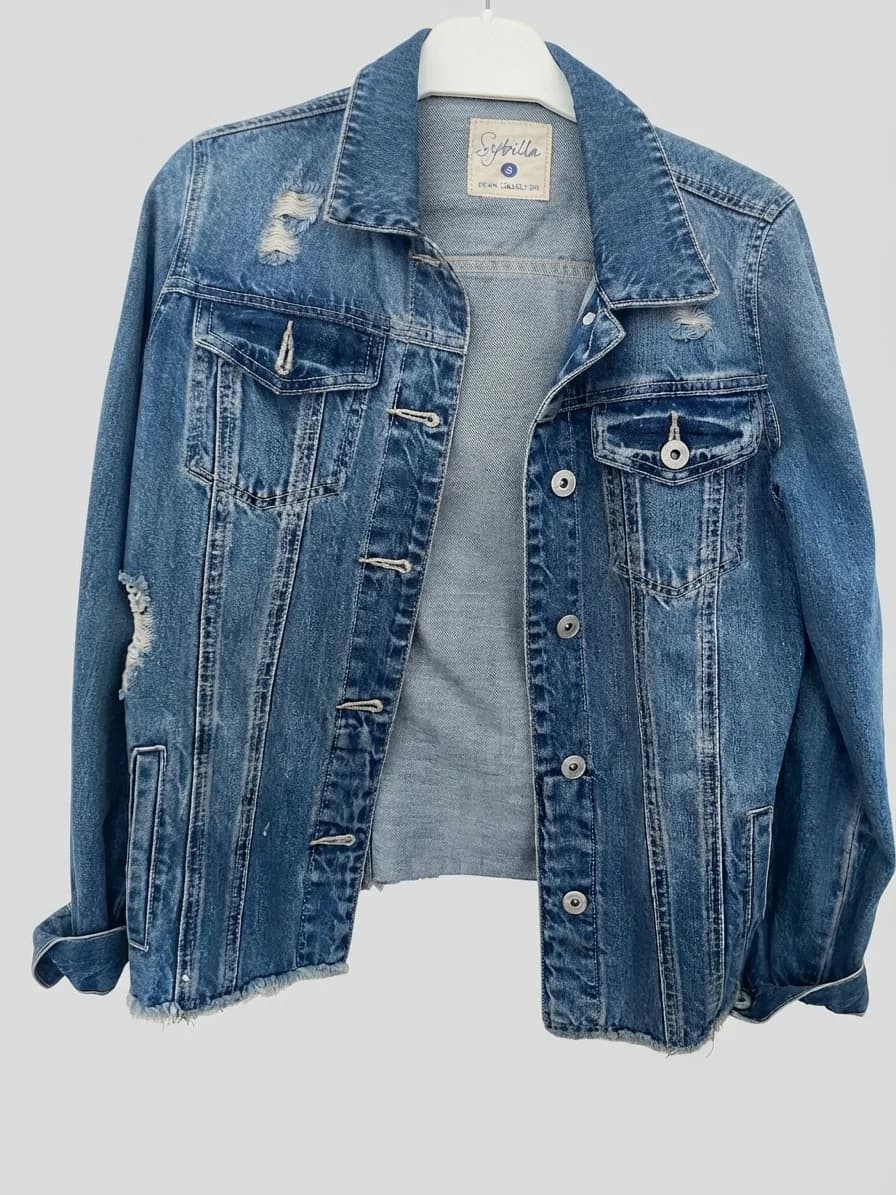 Usado por Flavia Correa, Chaqueta de jeans Sybilla , talla S