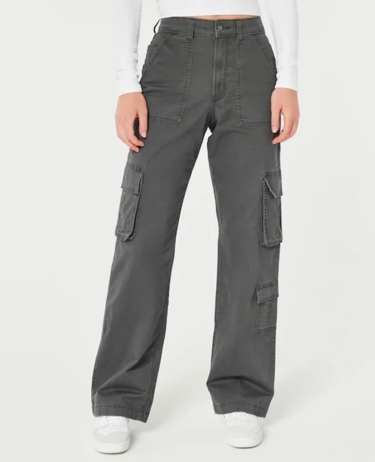 Pantalones cargo grises