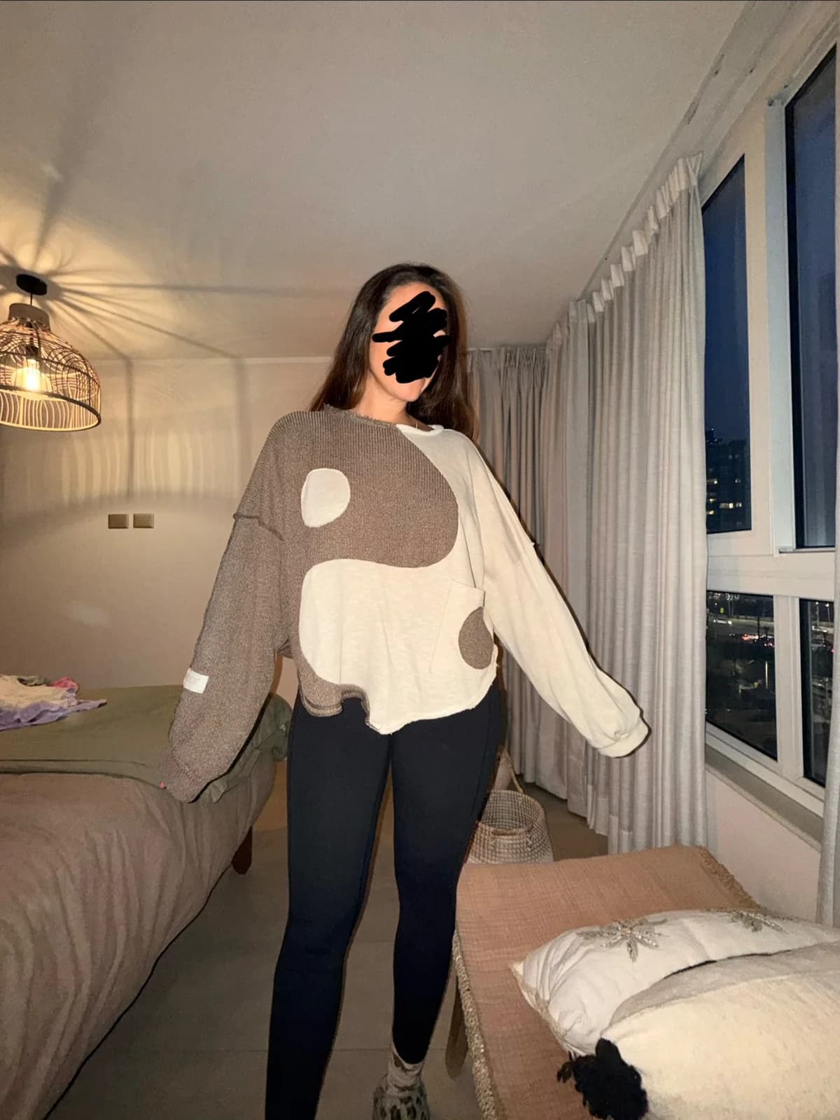 Usado por Caterina Contreras, Sweater Lady Mushroom, talla TU
